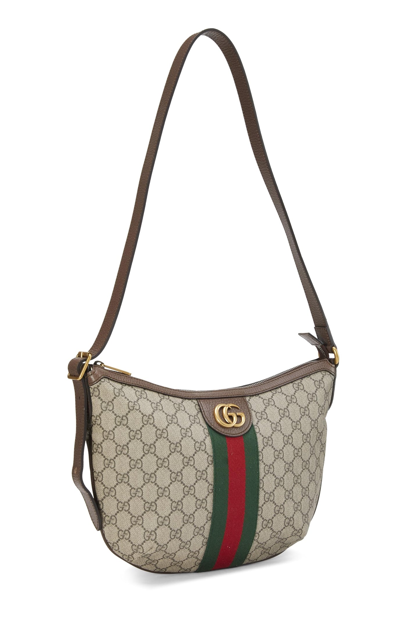 Gucci, Original GG Supreme Canvas Ophidia Shoulder Bag, Brown
