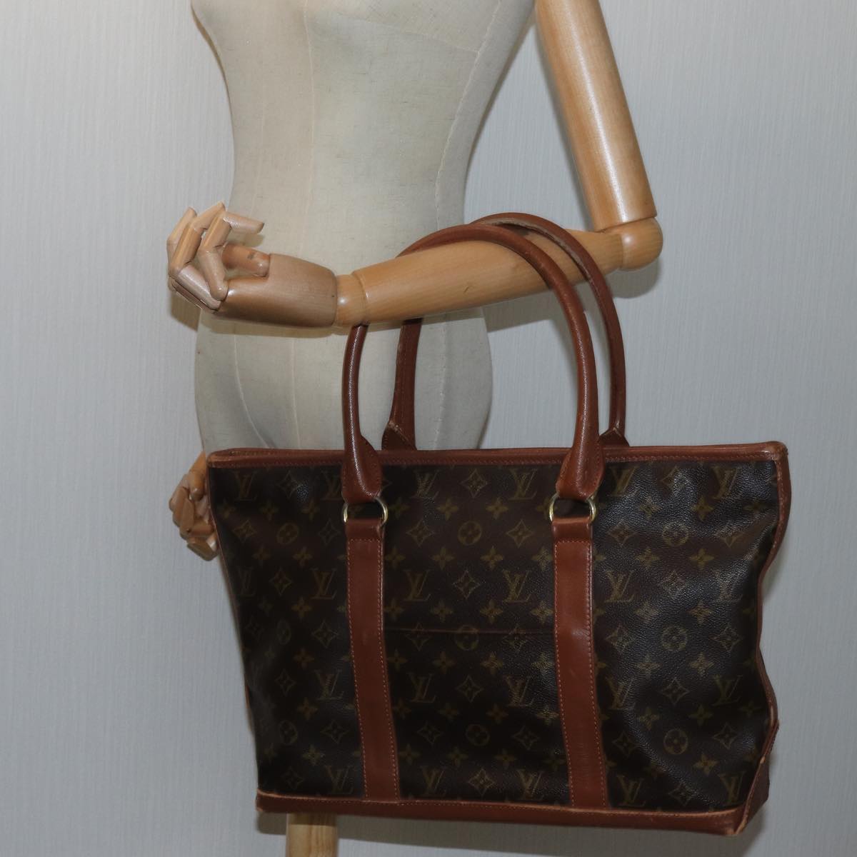 LOUIS VUITTON Monogram Sac Weekend PM Tote Bag M42425 LV 71769