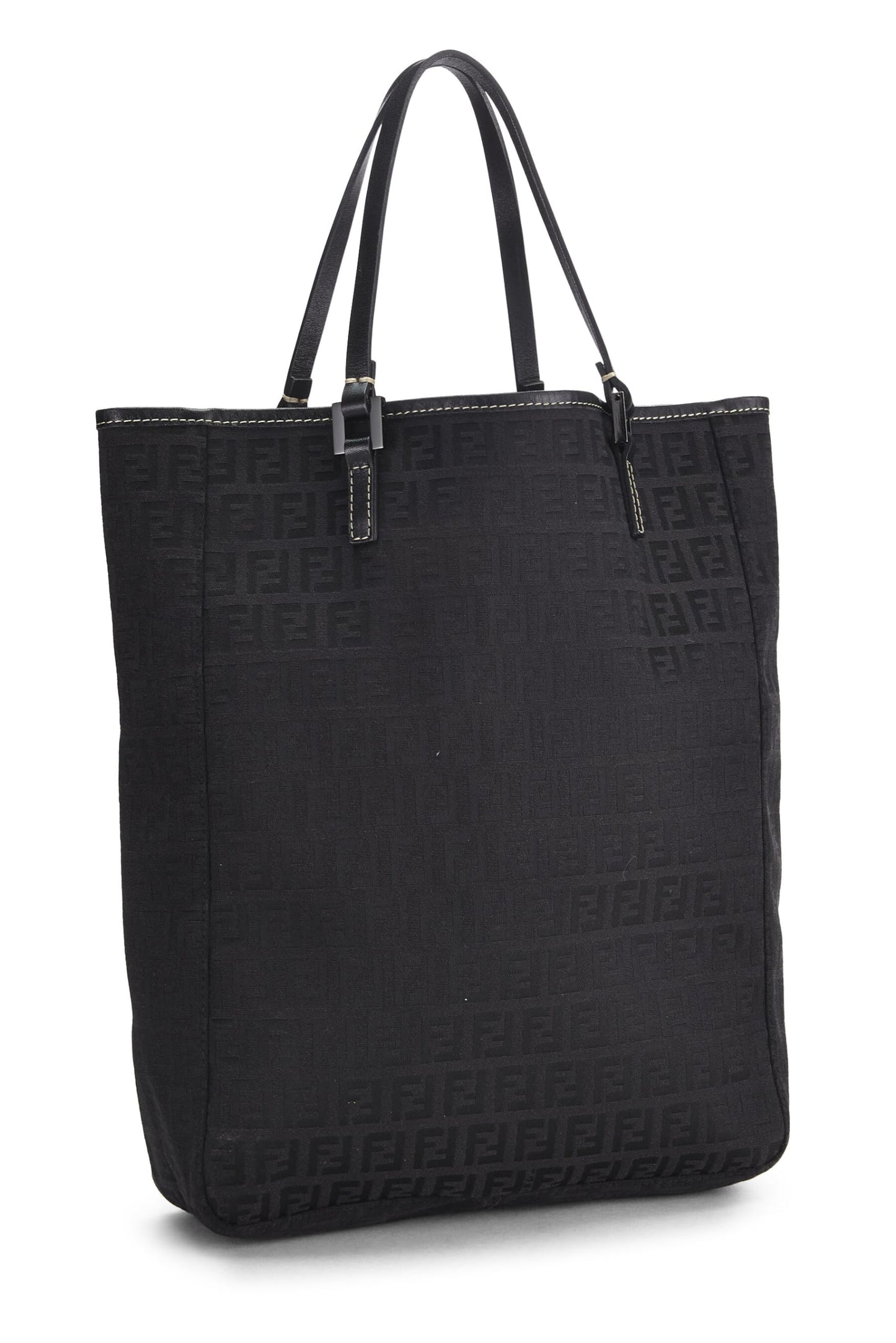 Fendi, Black Zucchino Canvas Tote, Black