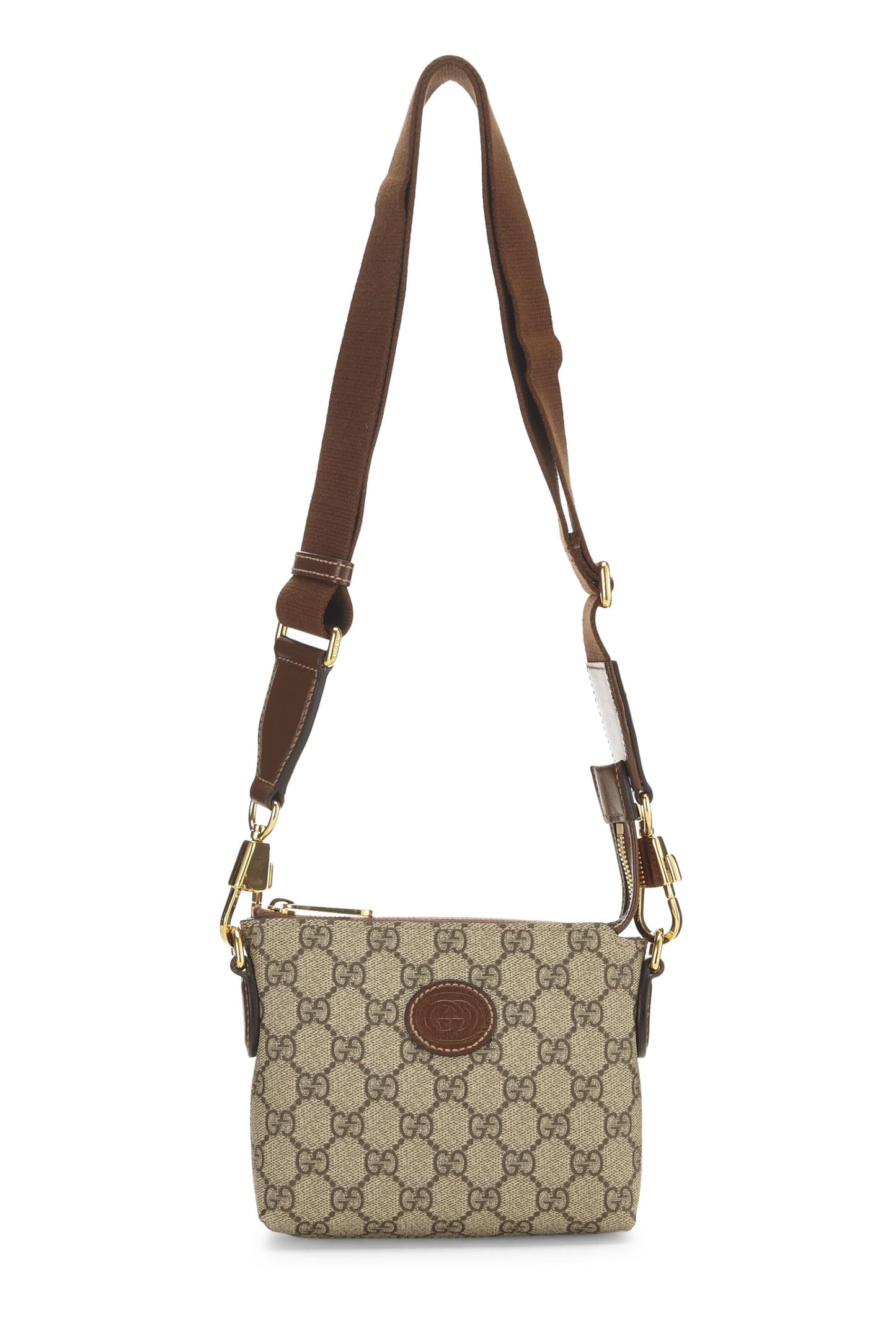 Gucci, Original GG Supreme Canvas Convertible Wristlet, Brown