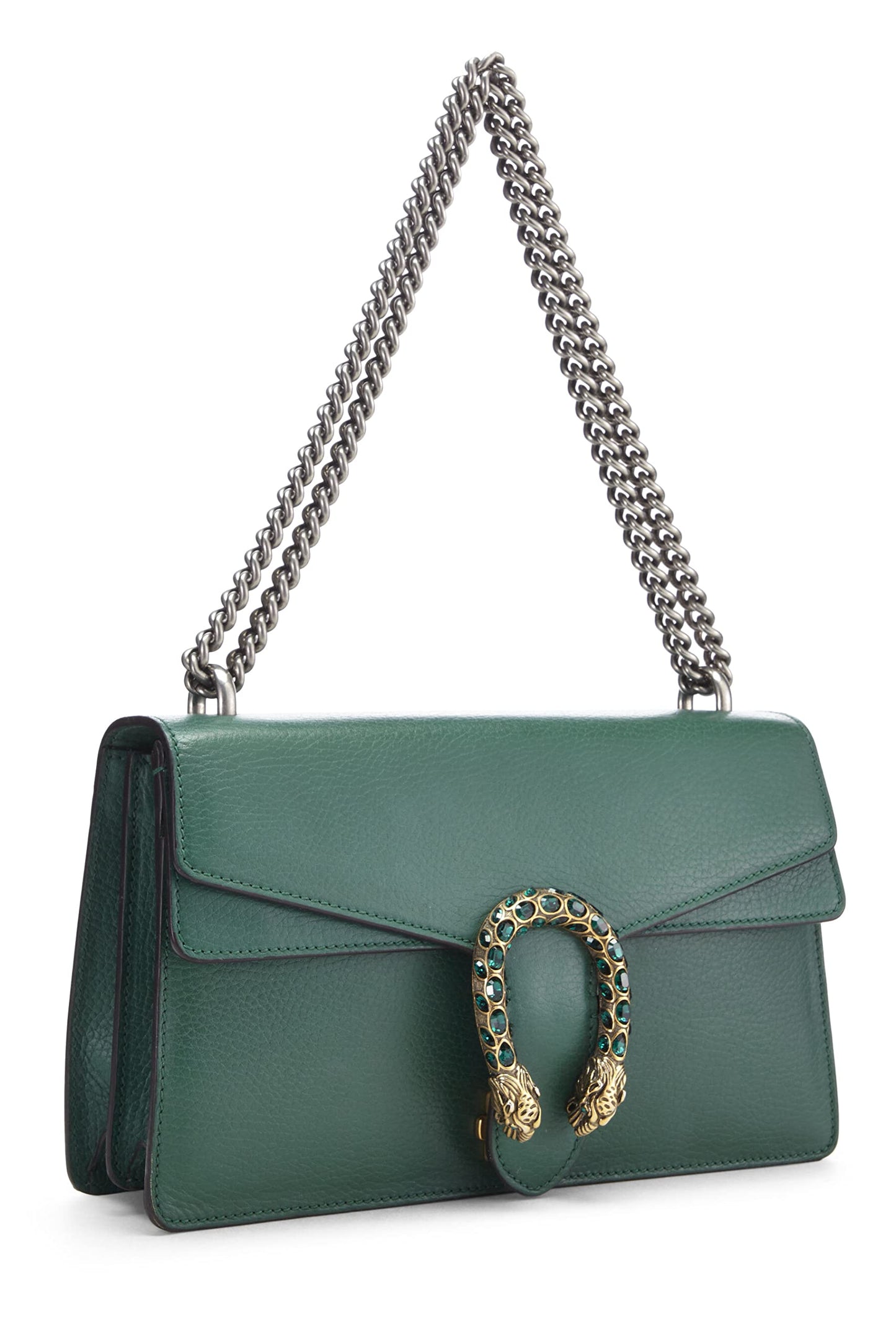 Gucci, Green Leather Dionysus Shoulder Bag Small, Green
