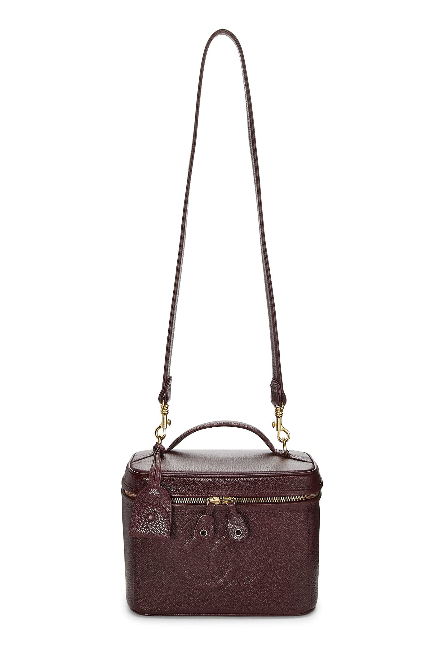 Chanel, Burgundy Caviar Timeless Vanity Large, Burgundy