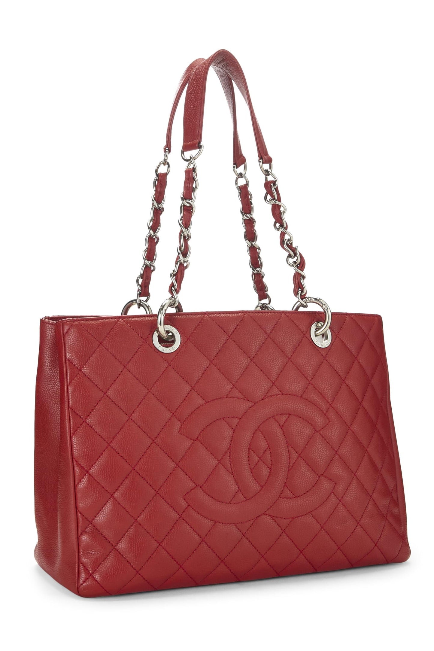 Chanel, Red Caviar Grand Shopping Tote (GST), Red