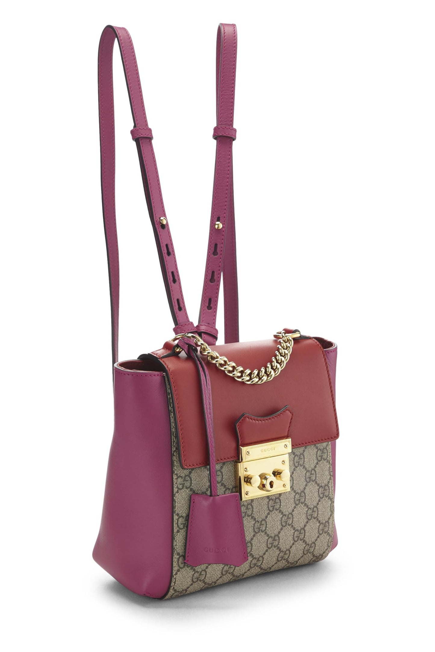 Gucci, Red & Pink Original GG Supreme Canvas Backpack Mini, Multi