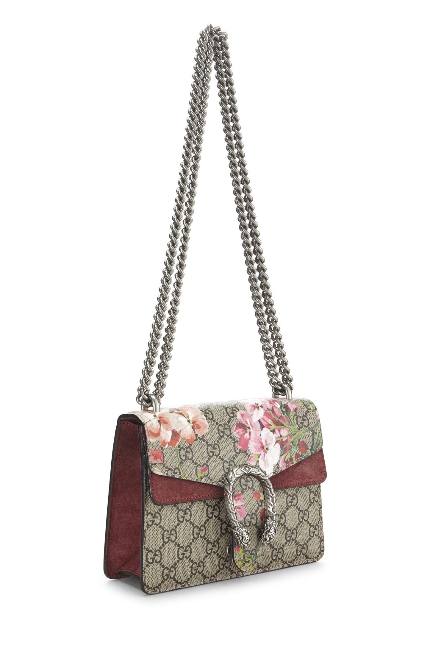 Gucci, Pink GG Blooms Canvas Dionysus Shoulder Bag Mini, Pink