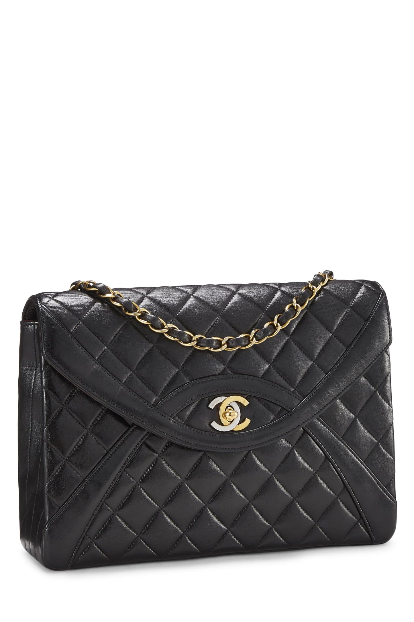 Chanel, Black Quilted Lambskin Paris Limited Flap Medium, Black