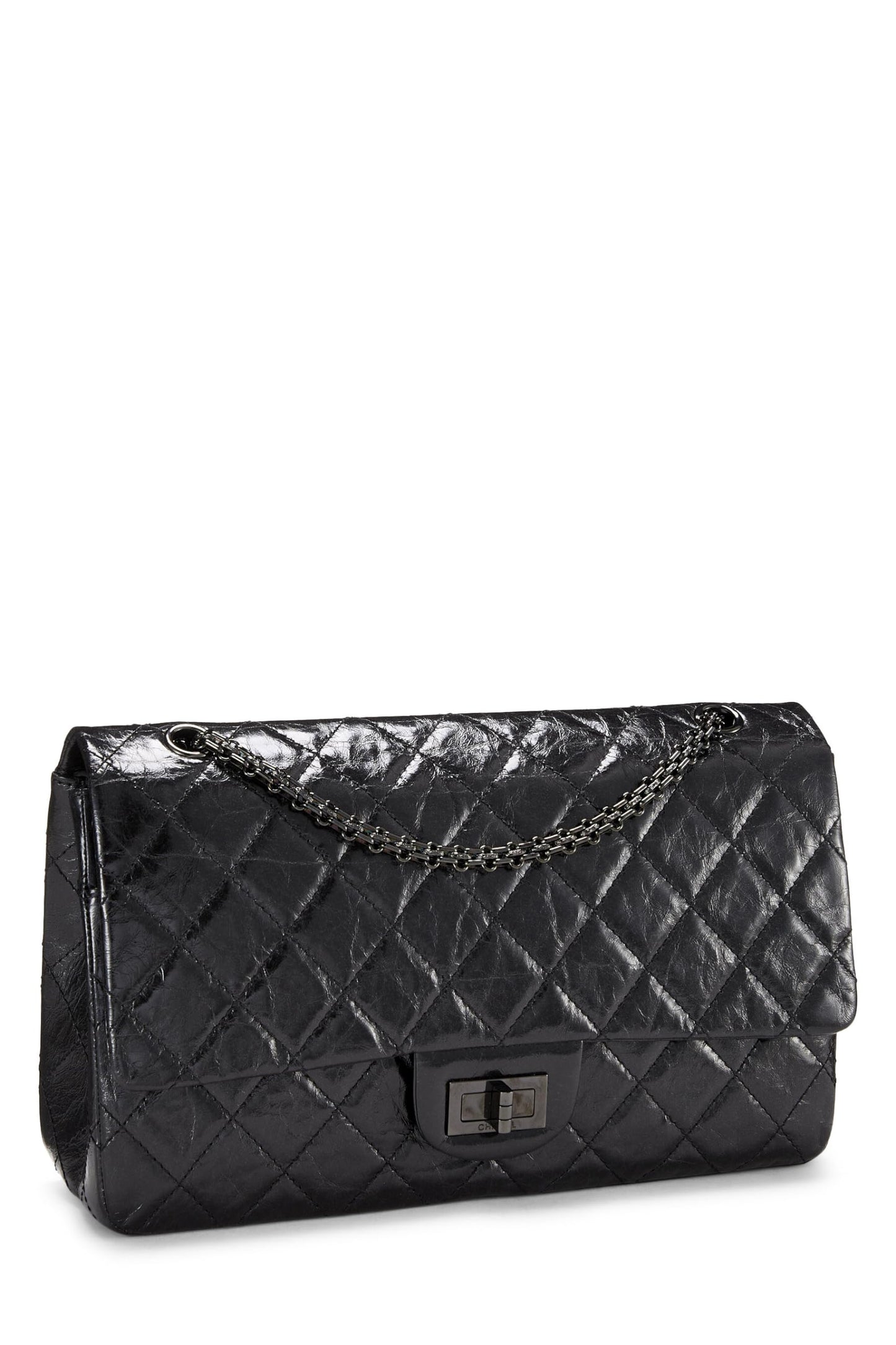 Chanel, Black Calfskin 2.55 Reissue Flap 227, Black
