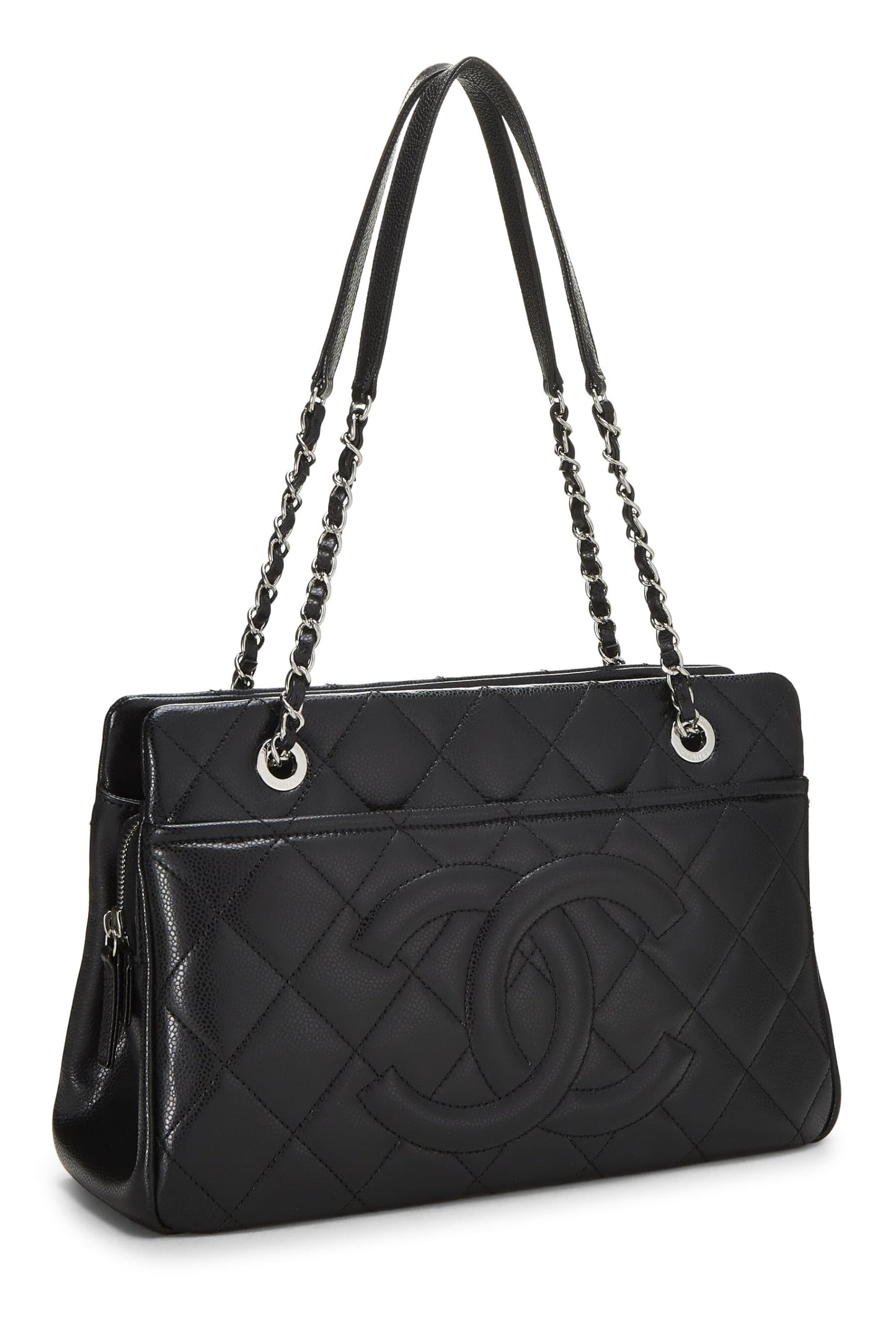 Chanel, Black Caviar Timeless 'CC' Tote Medium, Black