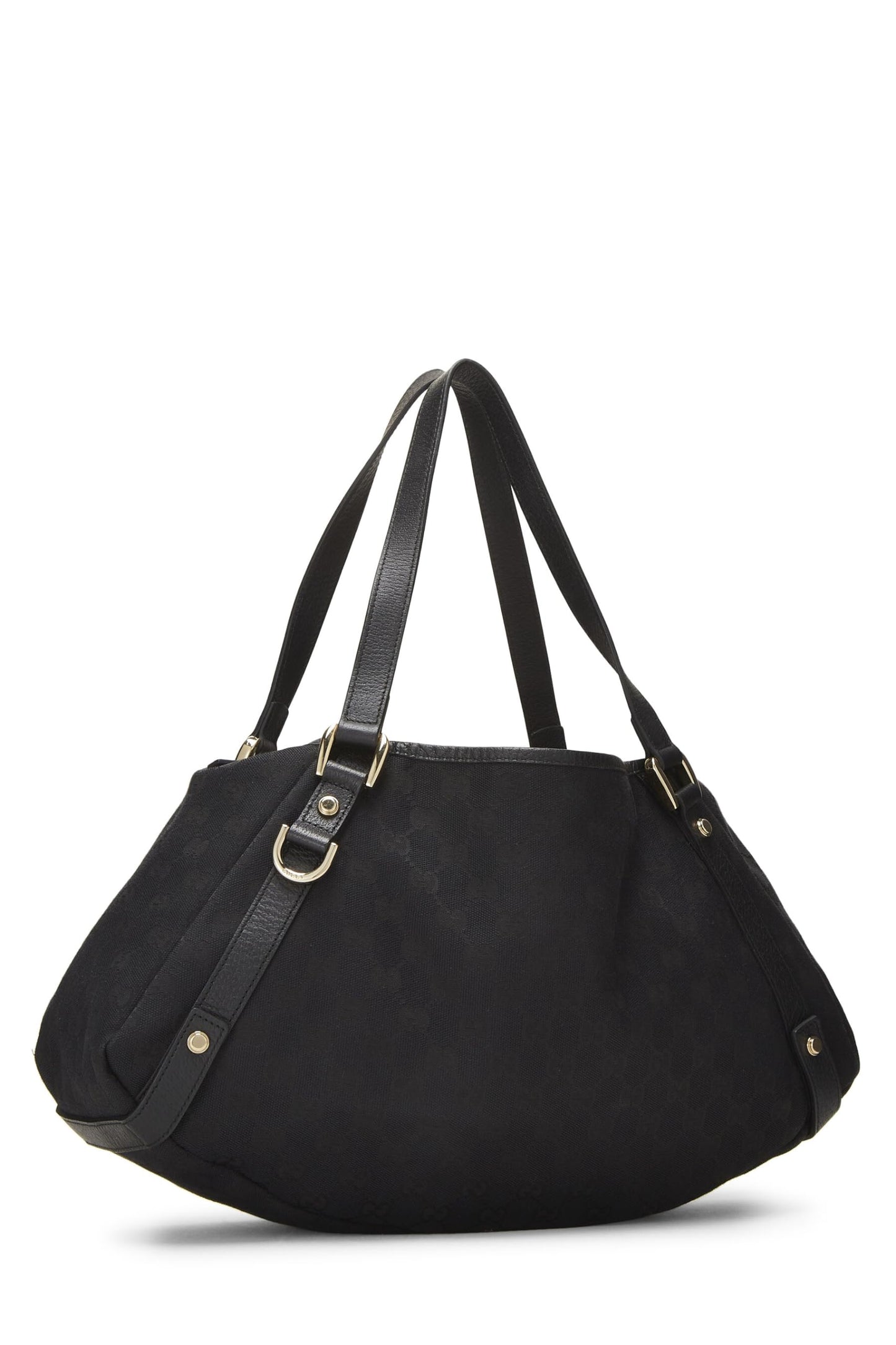 Gucci, Black Original GG Canvas Abbey Tote, Black