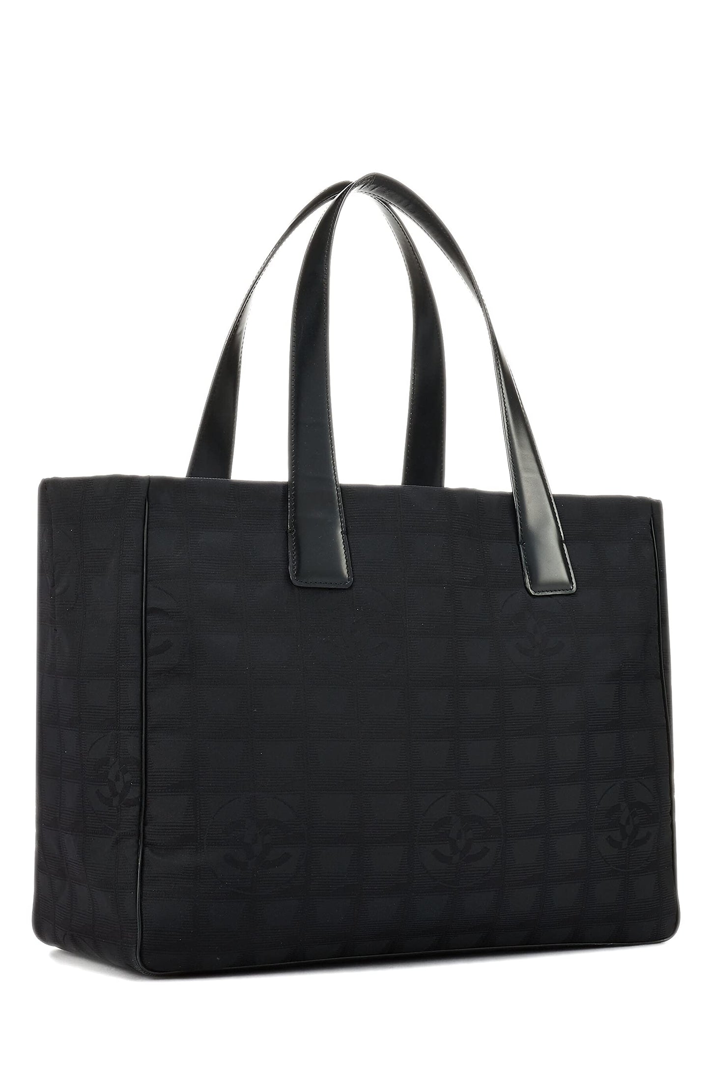 Chanel, Black Nylon Travel Line Tote Medium, Black