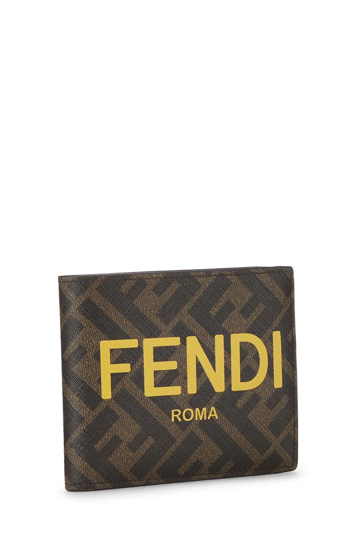 Fendi, Yellow Zucca Coated Canvas Wallet, Yellow