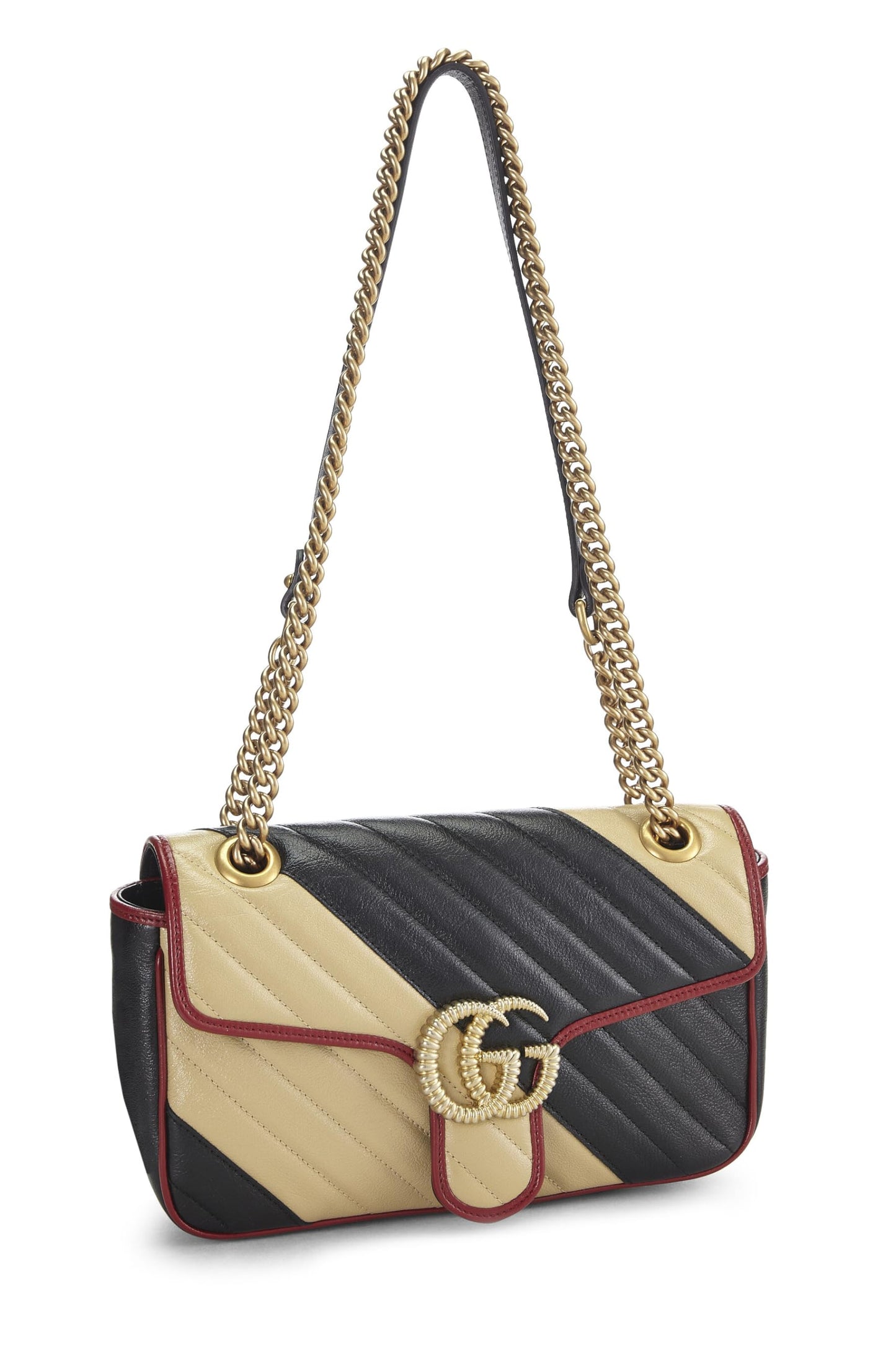 Gucci, Multicolor Leather Torchon GG Marmont Shoulder Bag Small, Multi