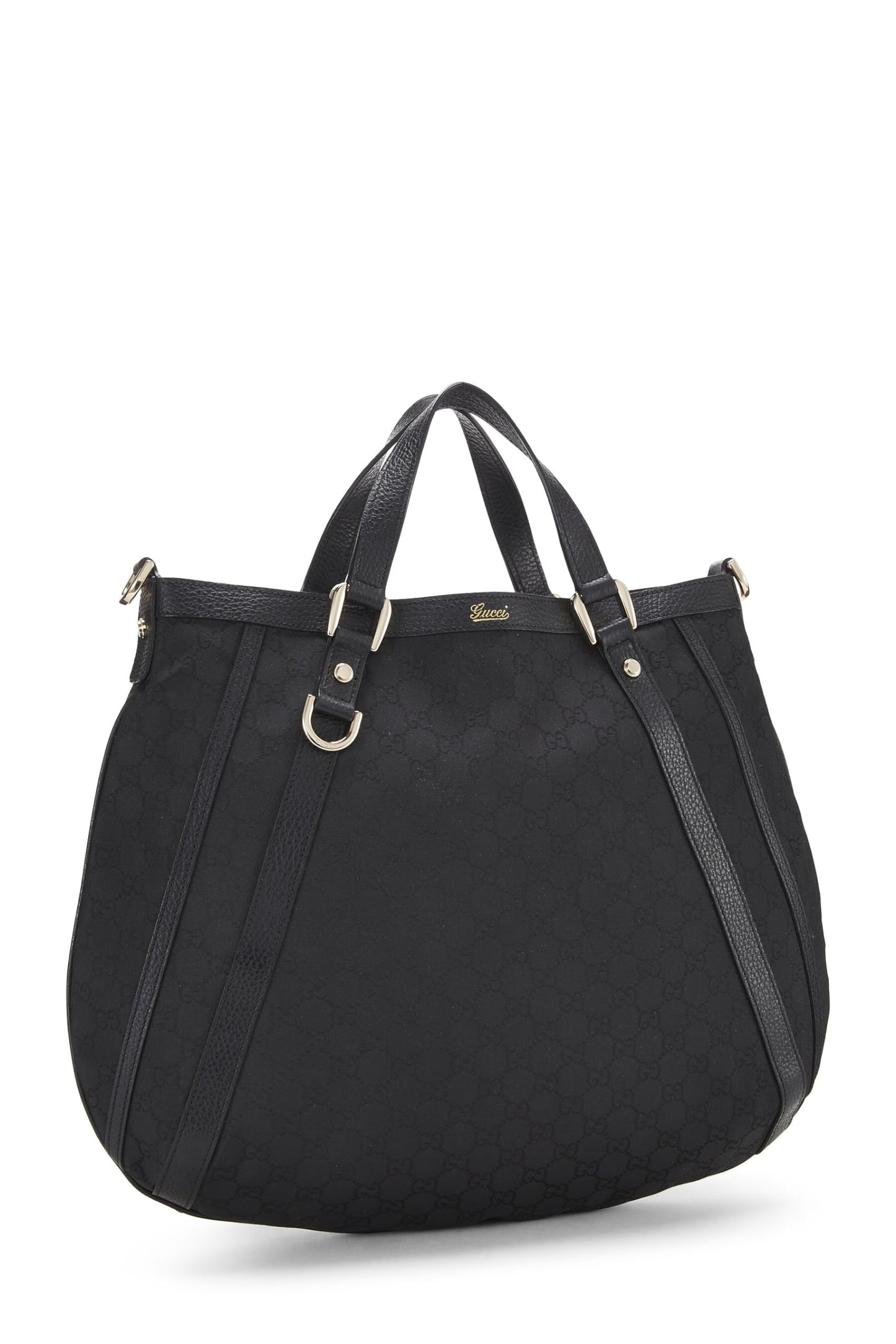 Gucci, Brown GG Denim Convertible Hobo Large, Brown
