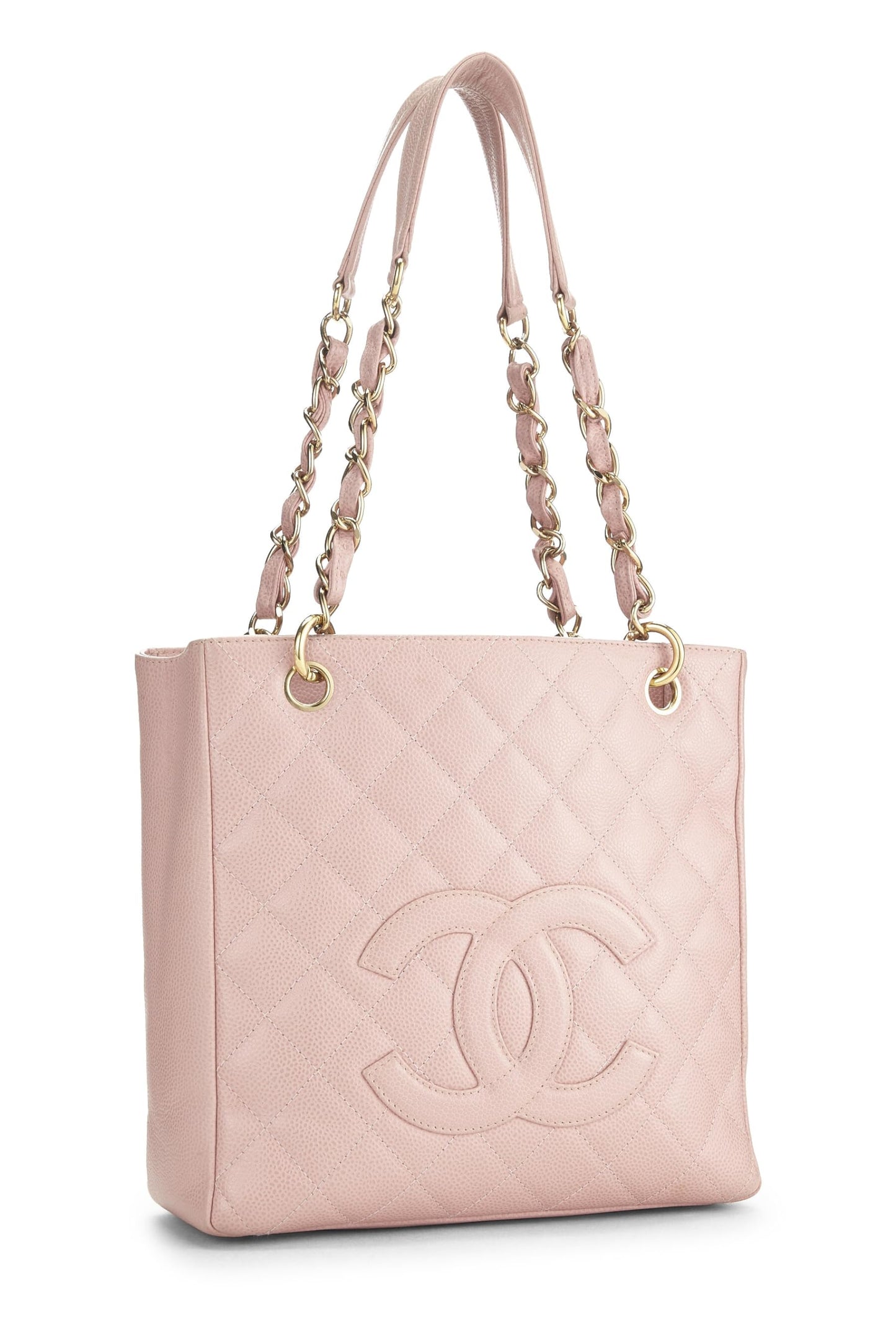 Chanel, Pink Quilted Caviar Petite Shopping Tote (PST), Pink