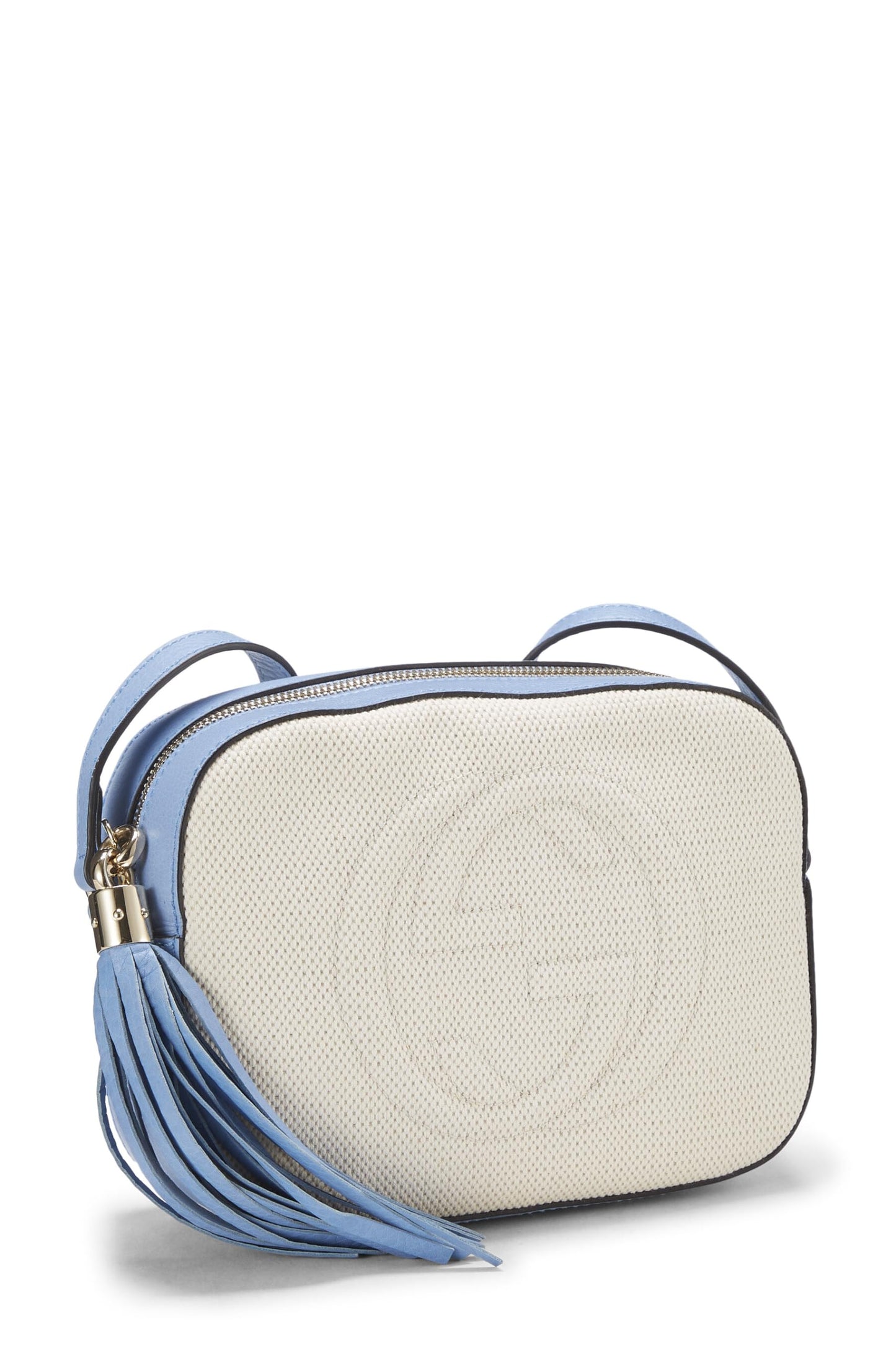 Gucci, White Canvas & Leather Soho Disco, White