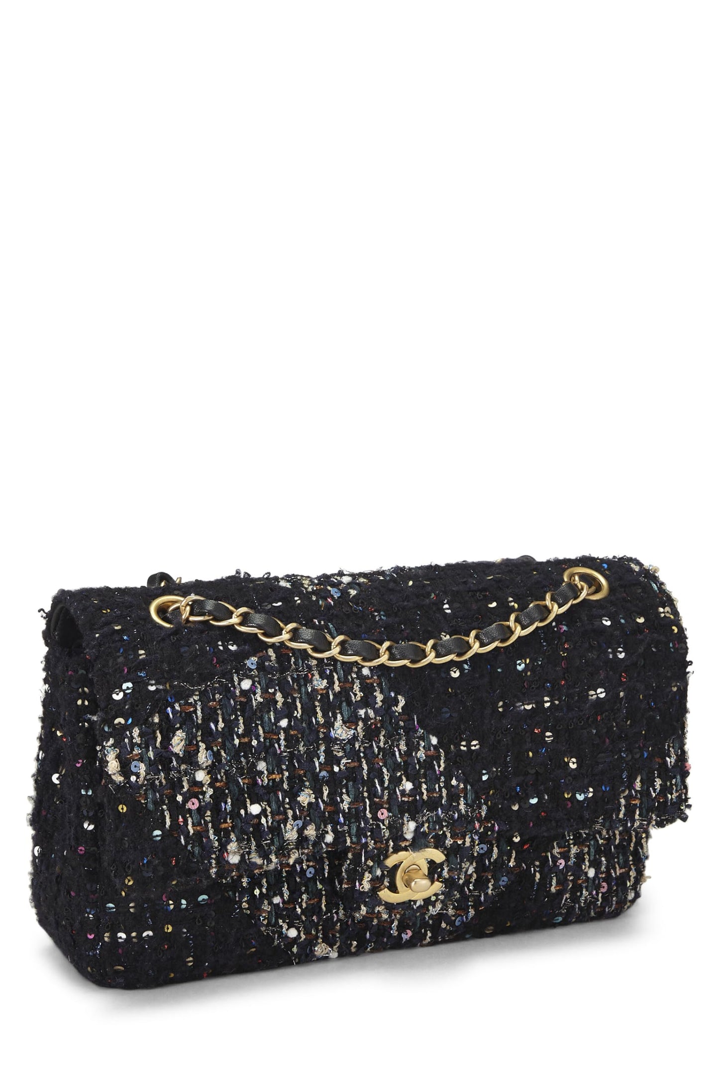 Chanel, Multicolor Tweed Classic Double Flap Medium, Multi