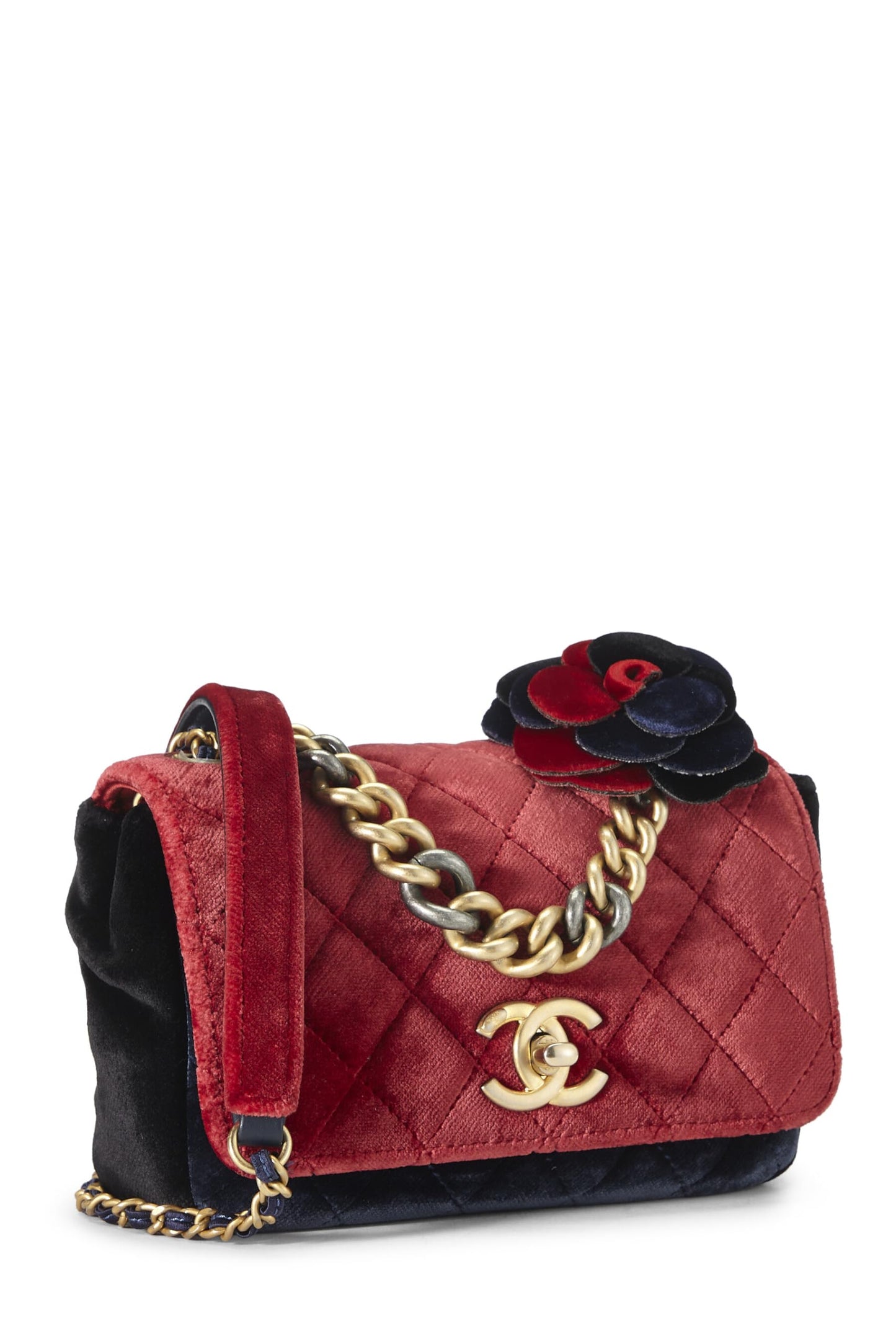 Chanel, Paris-Cosmopolite Tricolor Velour Private Affair Flap Bag, Multi