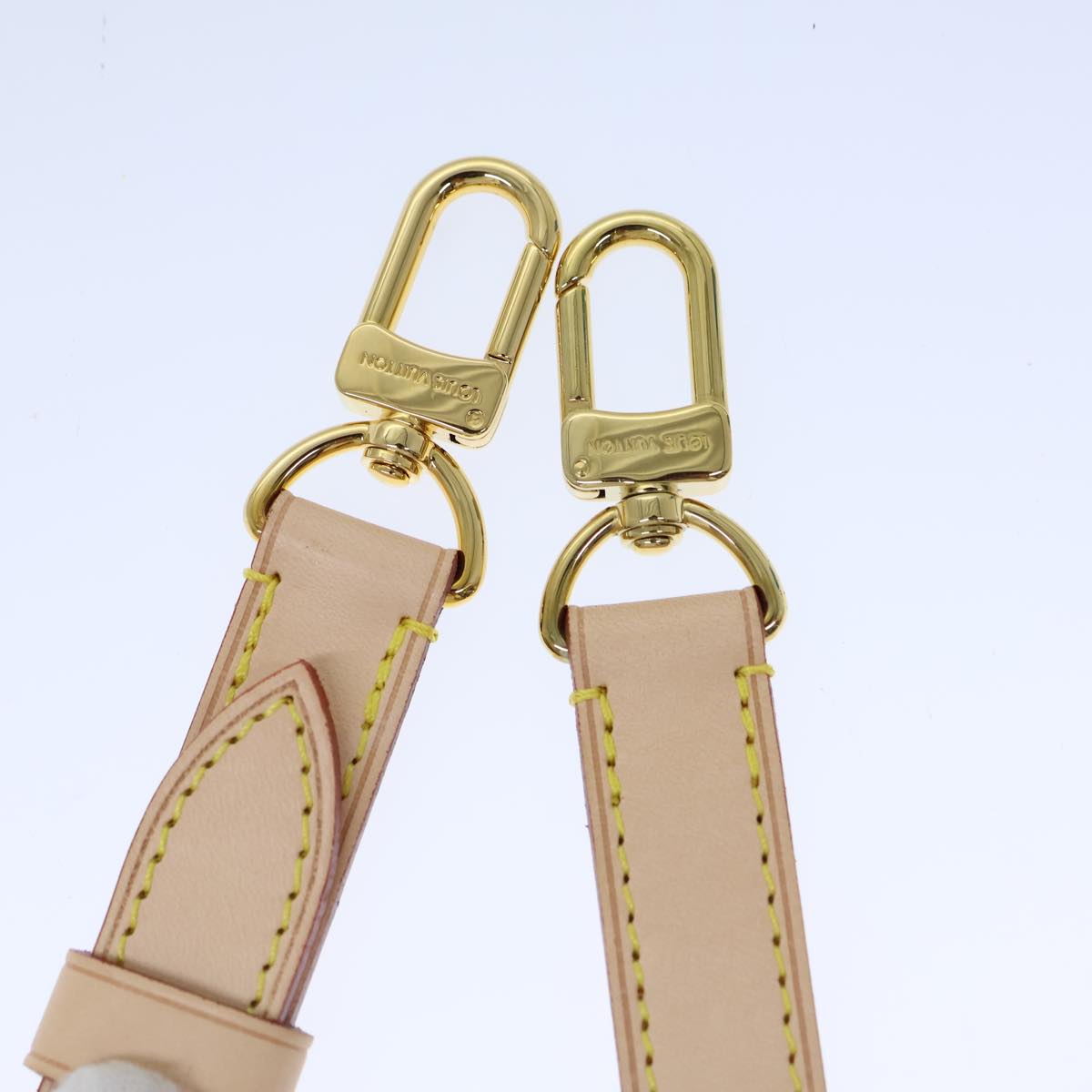 LOUIS VUITTON Adjustable Shoulder Strap Leather 22.4""-26.4"" Beige 72520