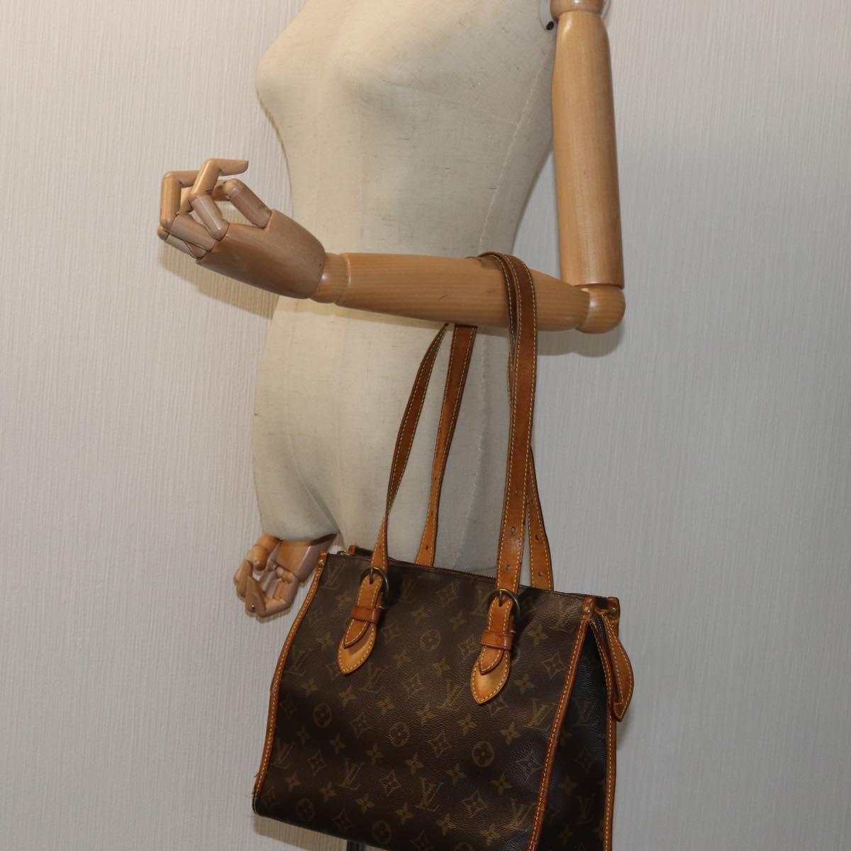 LOUIS VUITTON Monogram Popincourt Haut Hand Bag M40007 LV 72567
