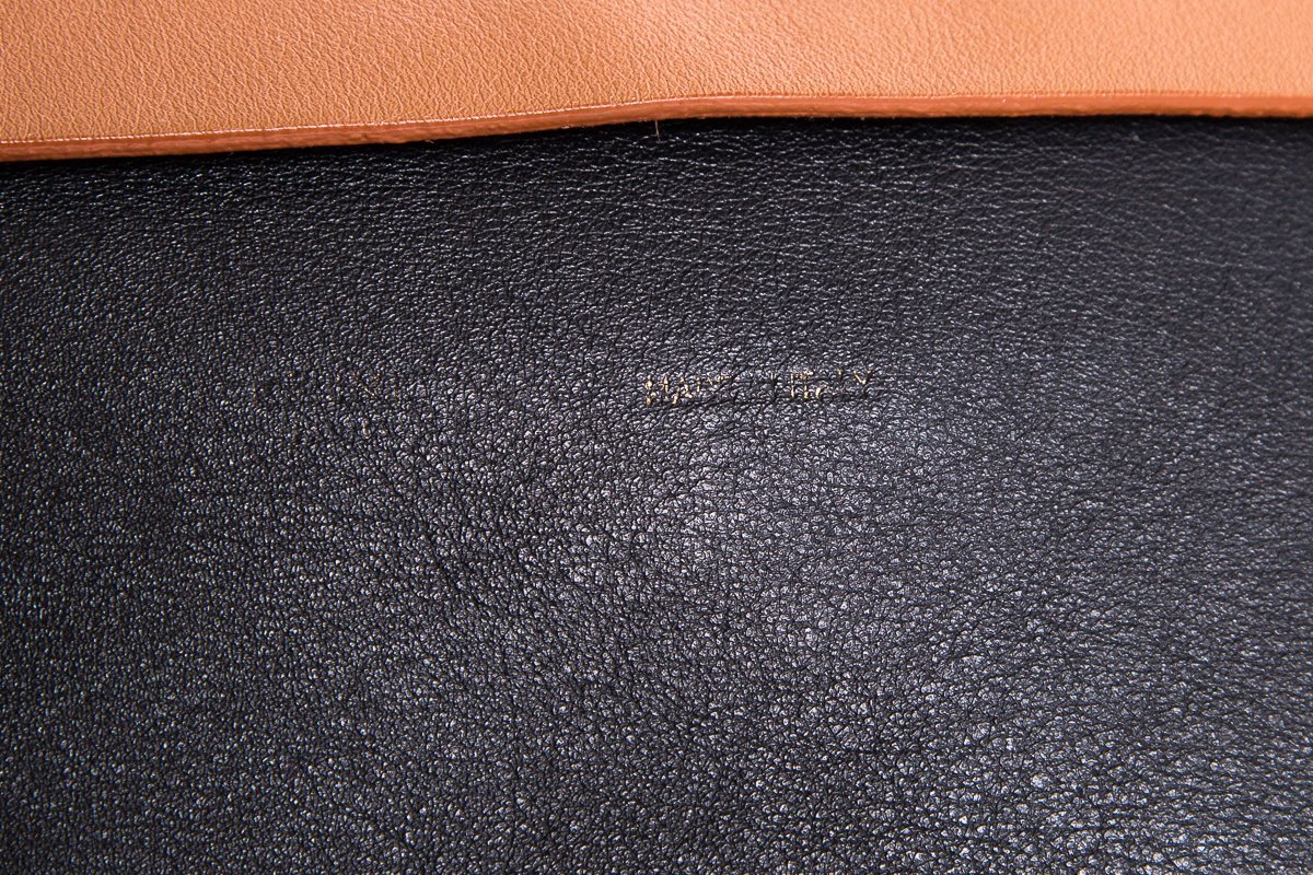 Céline Ivory, Brown & Black Leather All Soft Tote