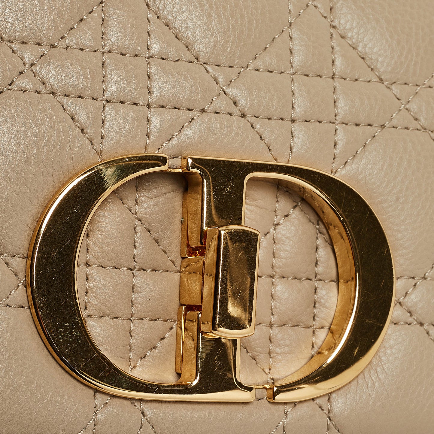 Dior Light Cannage Leather Small Caro Shoulder Bag
