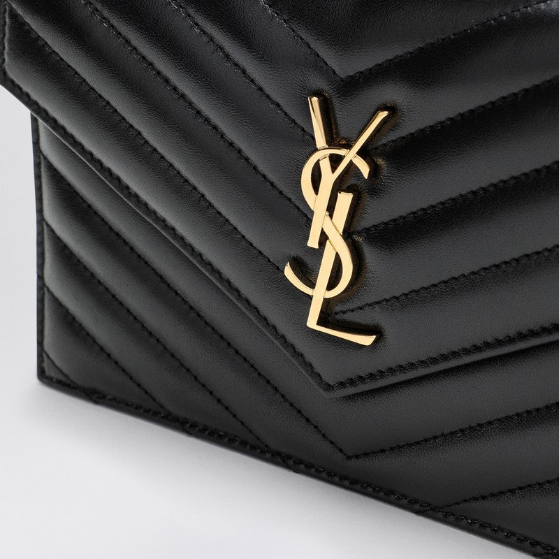 Saint Laurent Wallet With Chain Envelope Cassandre Matellassé Black Women