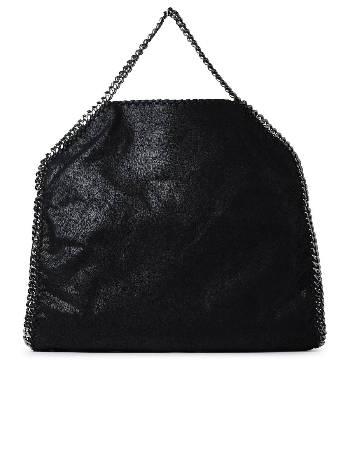 Stella Mccartney Black Polyester Falabella 3 Chain Handbag Woman