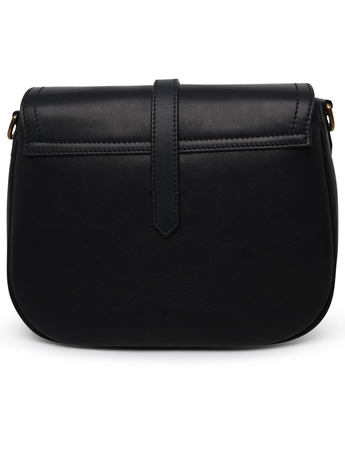 Golden Goose Black Leather Sally Midi Bag Woman
