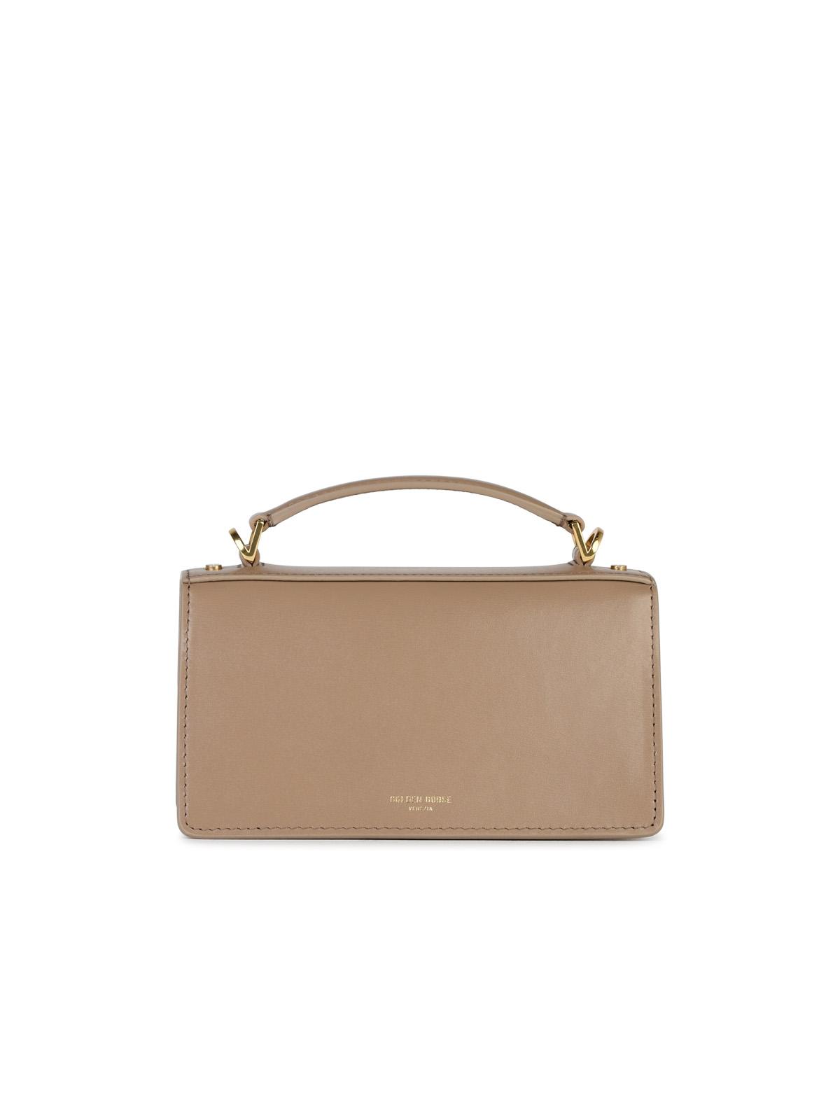 Golden Goose Small 'Venezia' Beige Palmellata Leather Bag Woman