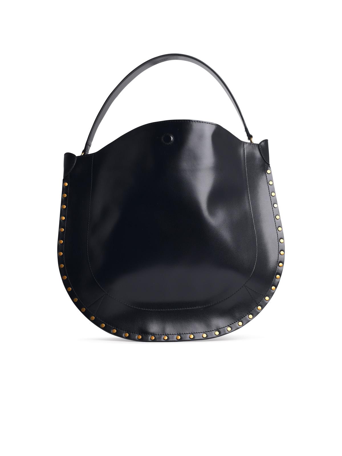 Isabel Marant 'Oskan' Black Soft Leather Bag Woman