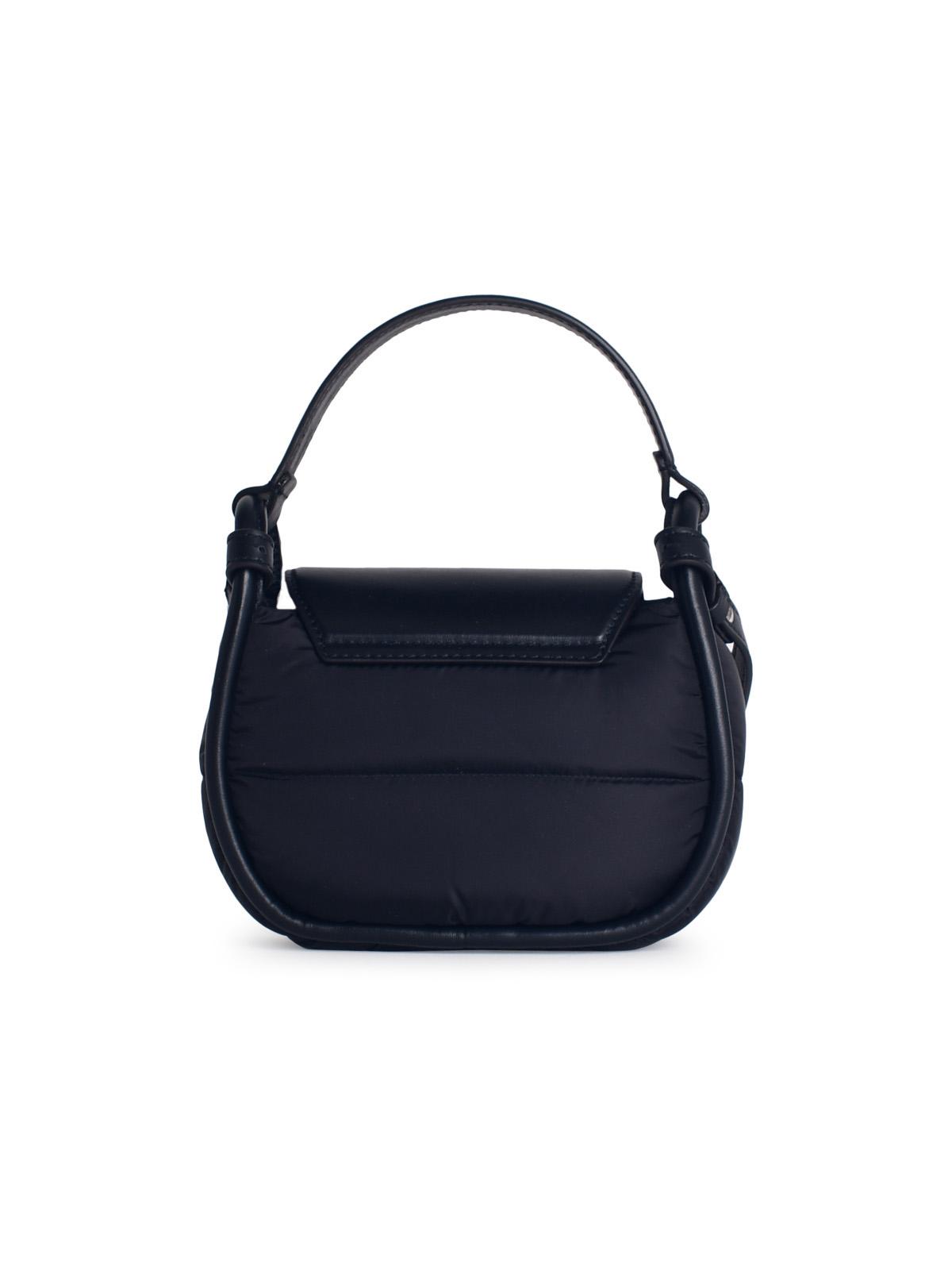 Moncler 'Tiarna' Black Leather Blend Mini Bag Woman