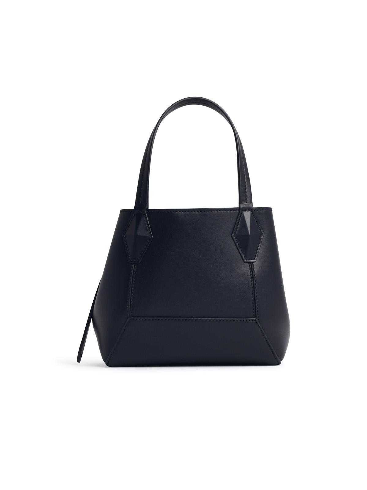 Jimmy Choo 'Diamond' Small Black Leather Bag Woman