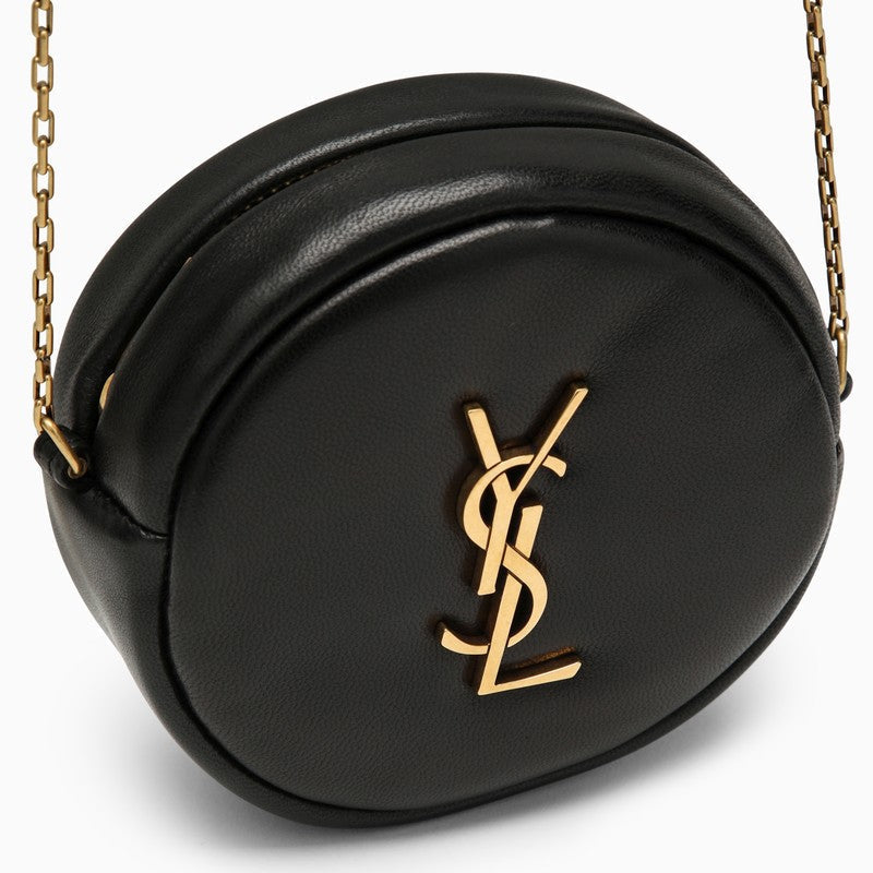Saint Laurent Small Black Shoulder Bag With Monogram Women