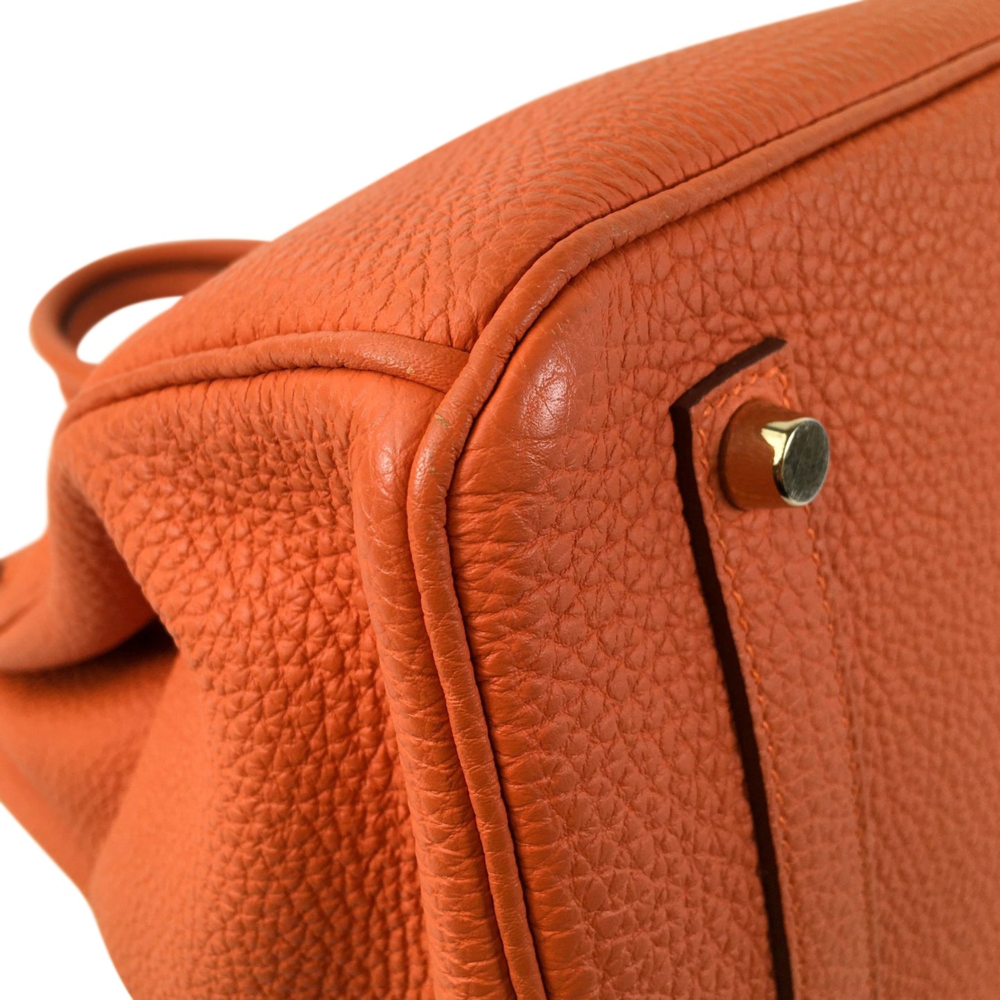Hermès Birkin 35 Orange Retourne Togo Palladium