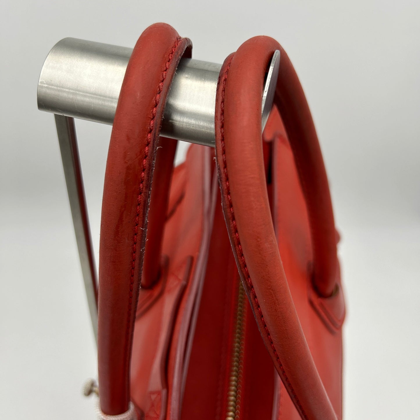 Celine Micro Luggage Smooth Calfskin Red Bag