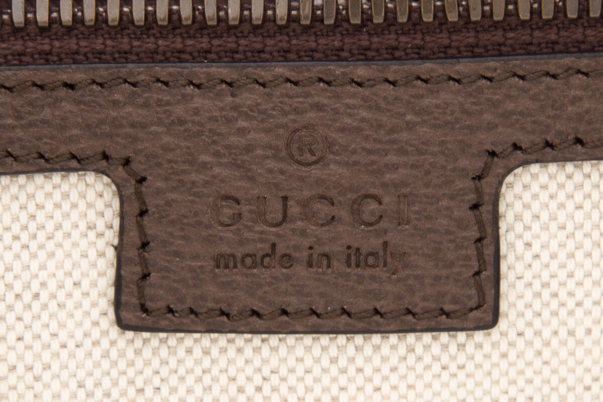 Gucci Brown Canvas Monogram Duffle Bag