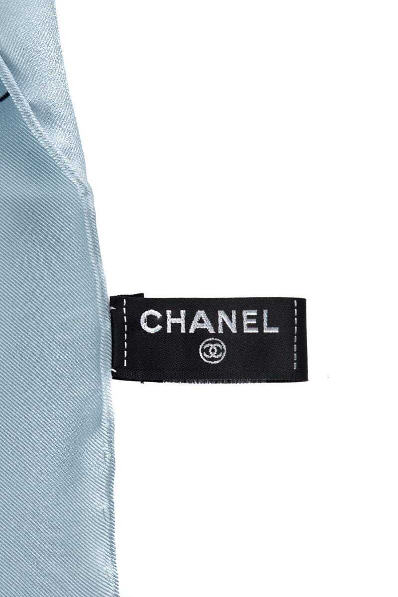 Chanel square Blue & White 31 Scarf