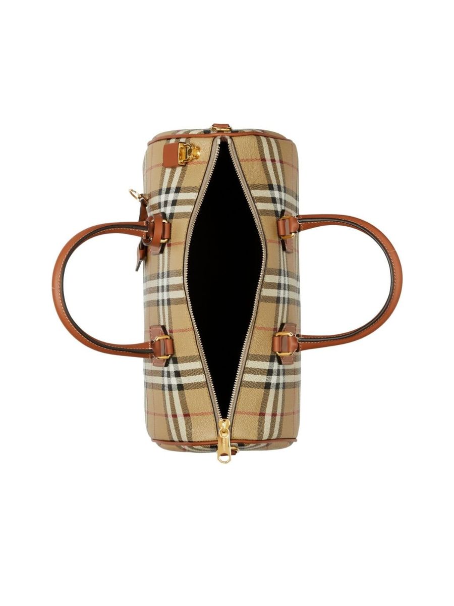 Check Medium Bowling Bag