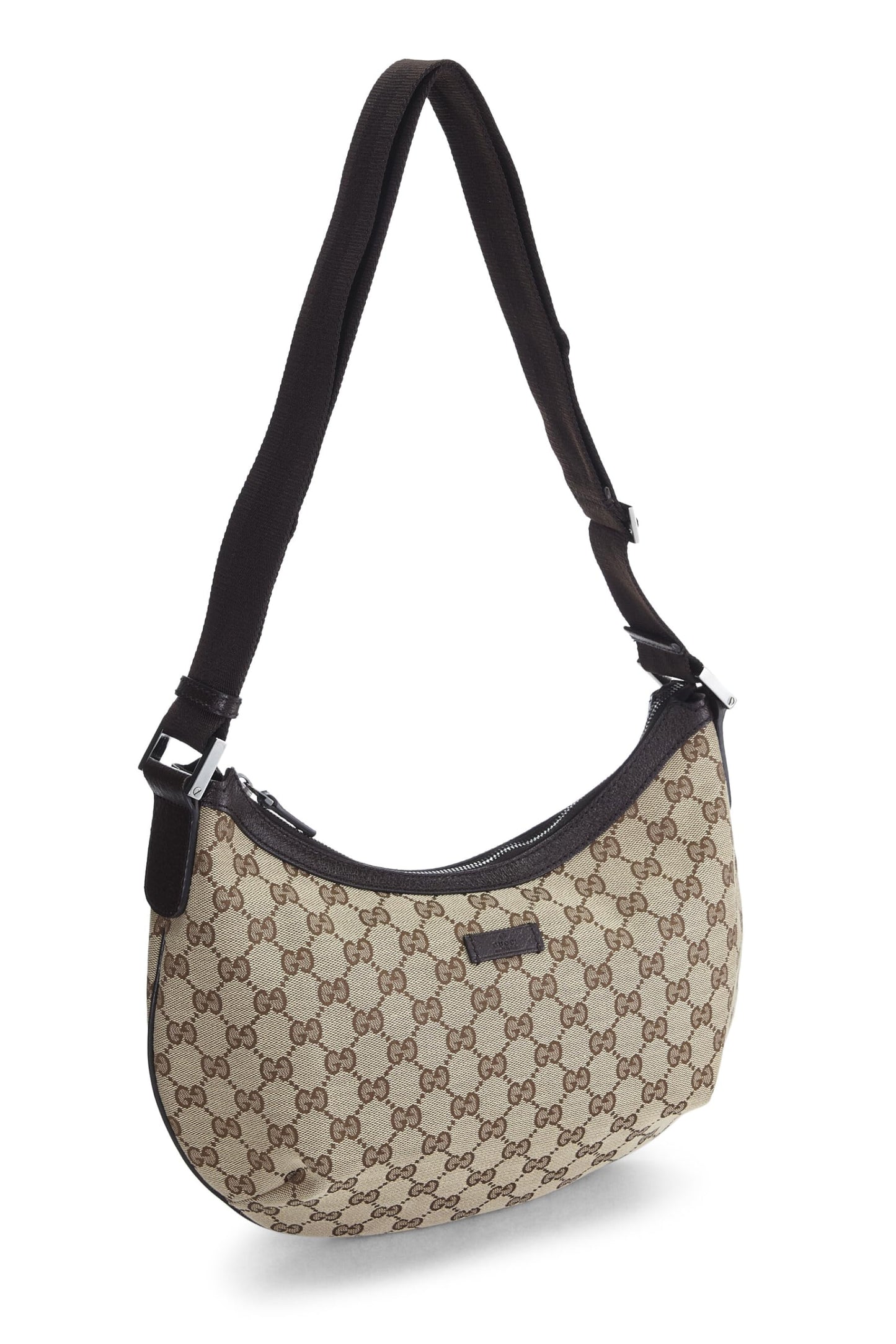 Gucci, Original GG Canvas Round Messenger, Brown