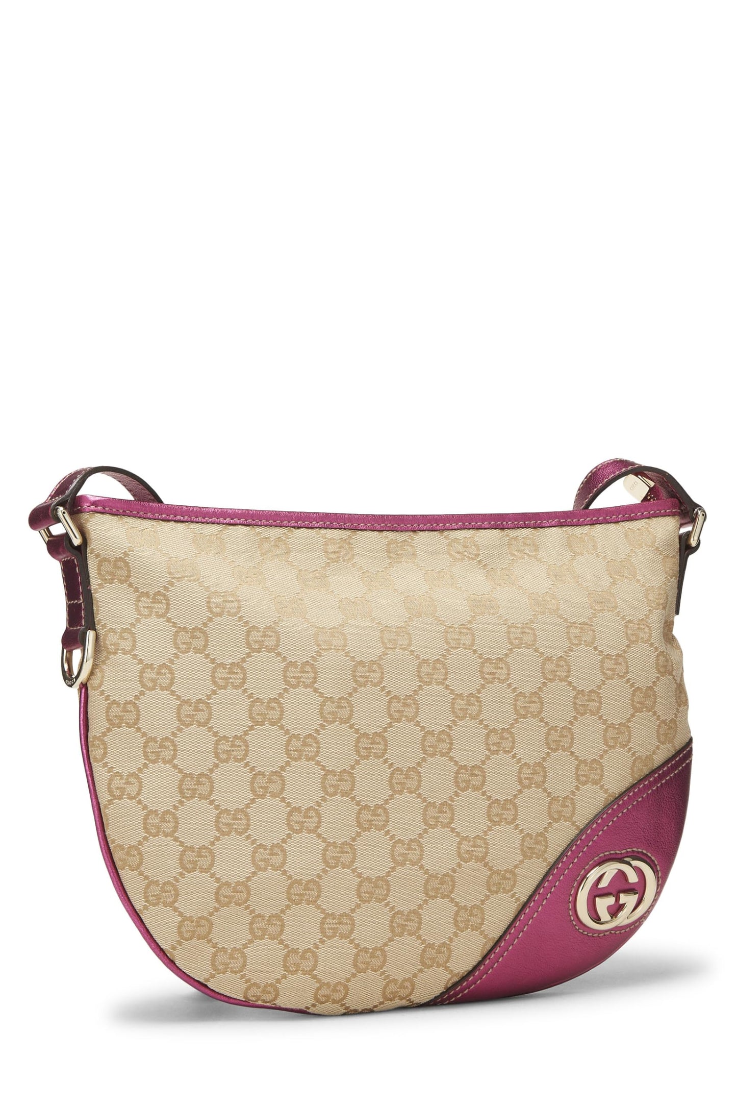 Gucci, Pink Original GG Canvas Britt Messenger, Pink