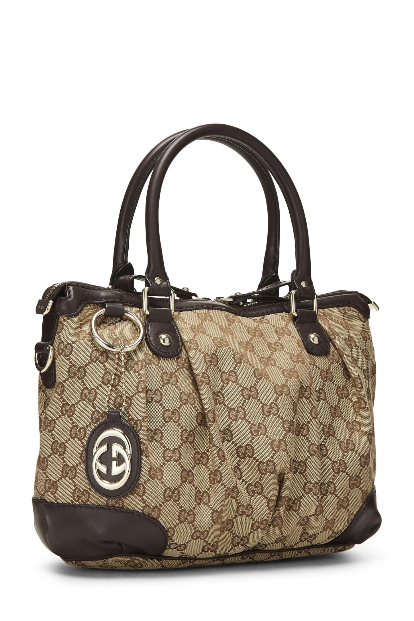 Gucci, Original GG Canvas Sukey Handbag Medium, Brown
