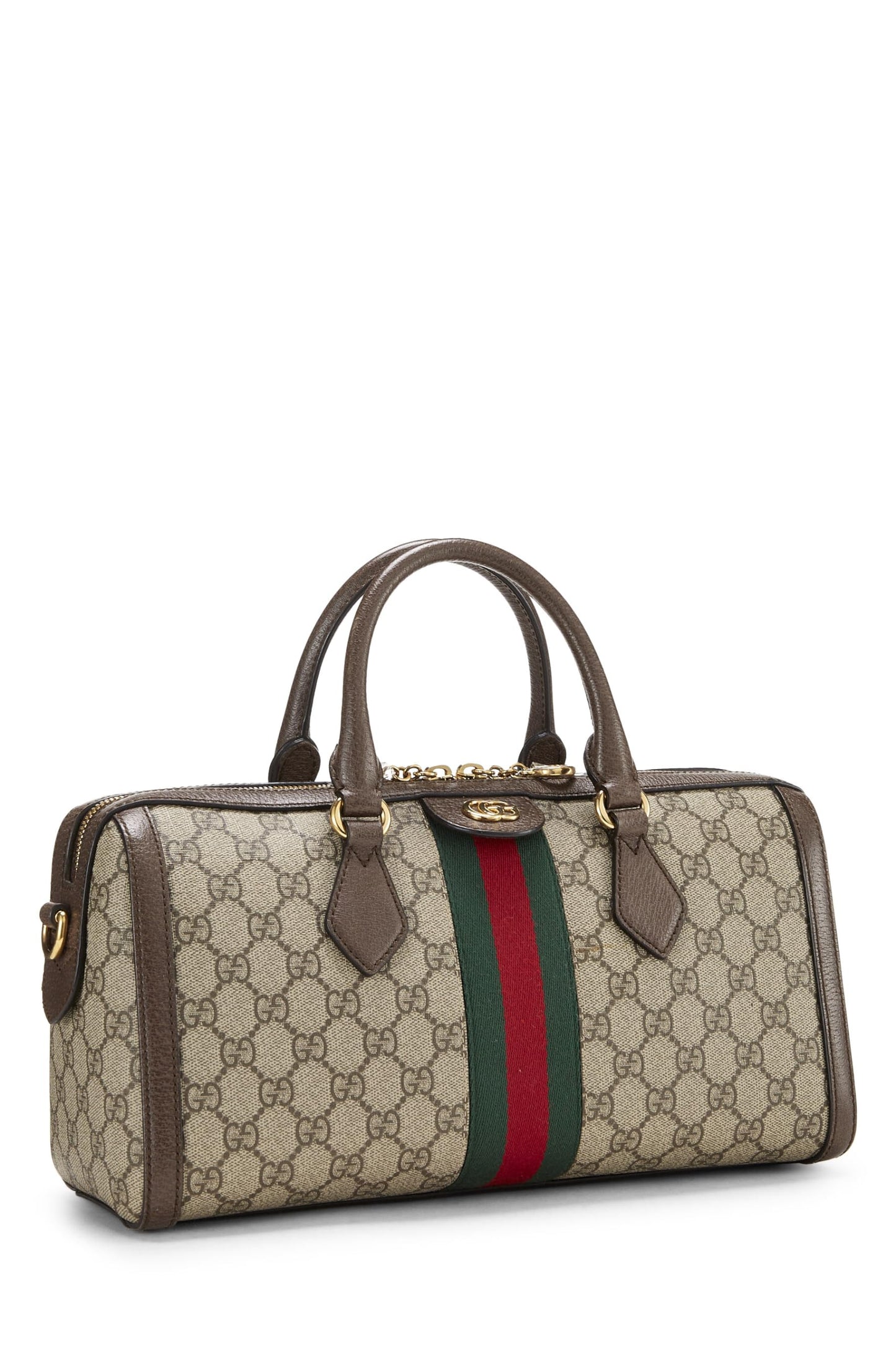 Gucci, Original GG Supreme Ophidia Top Handle Bag, Brown
