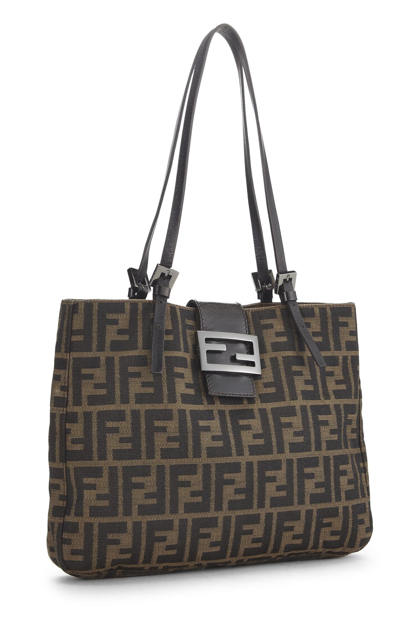 Fendi, Blrown Zucca Canvas Tote Small, Brown