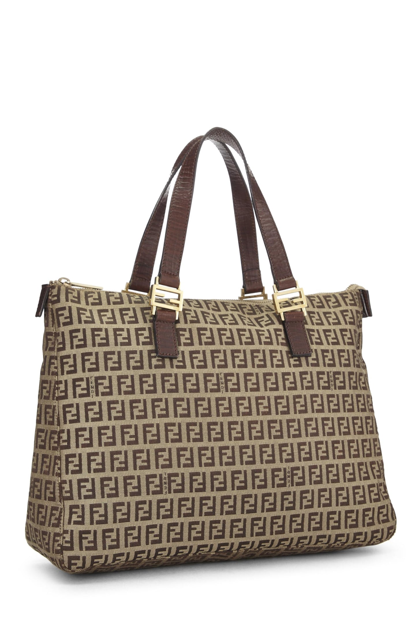 Fendi, Beige Zucchino Tote Mini, Brown