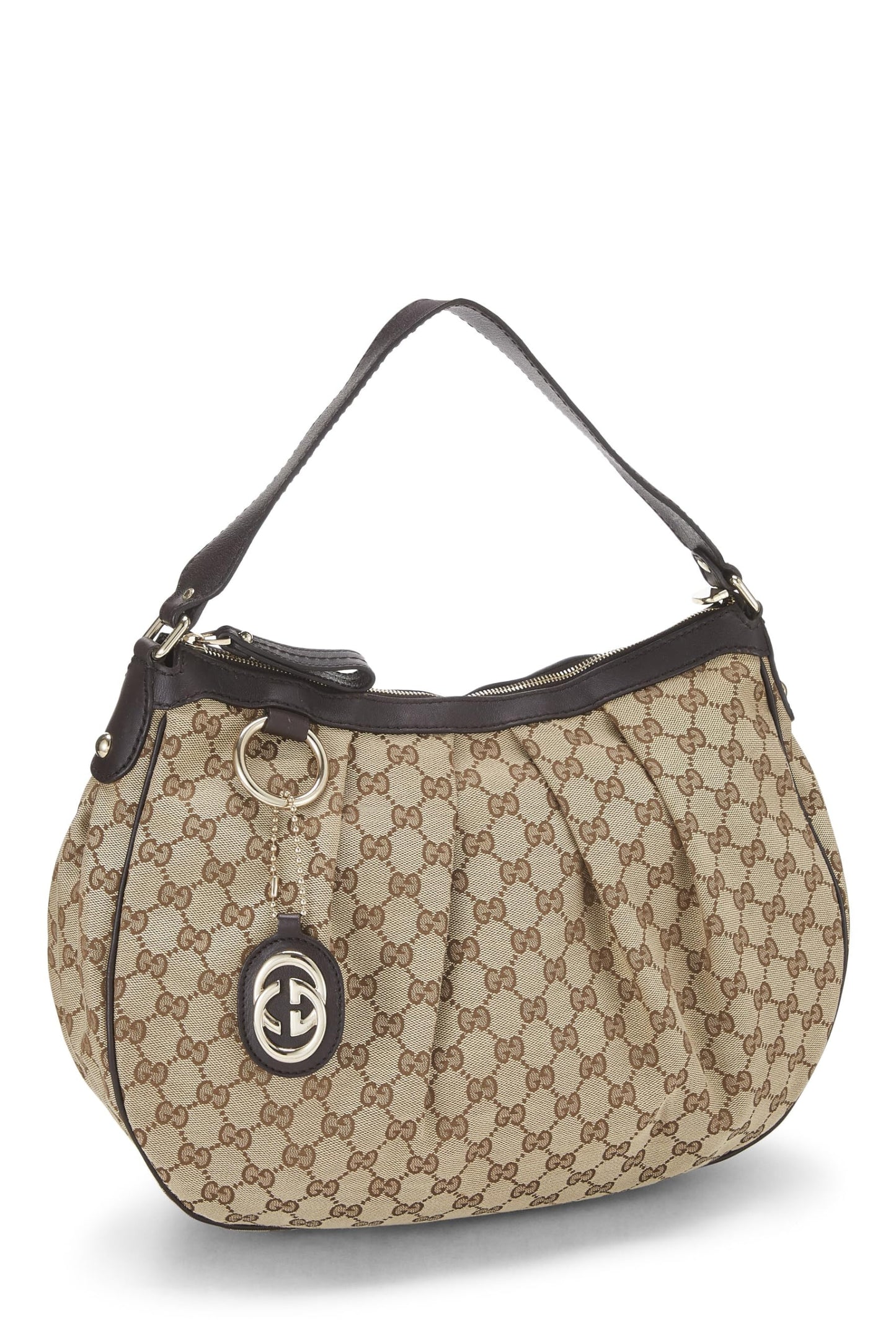 Gucci, Original GG Canvas Sukey Hobo, Brown