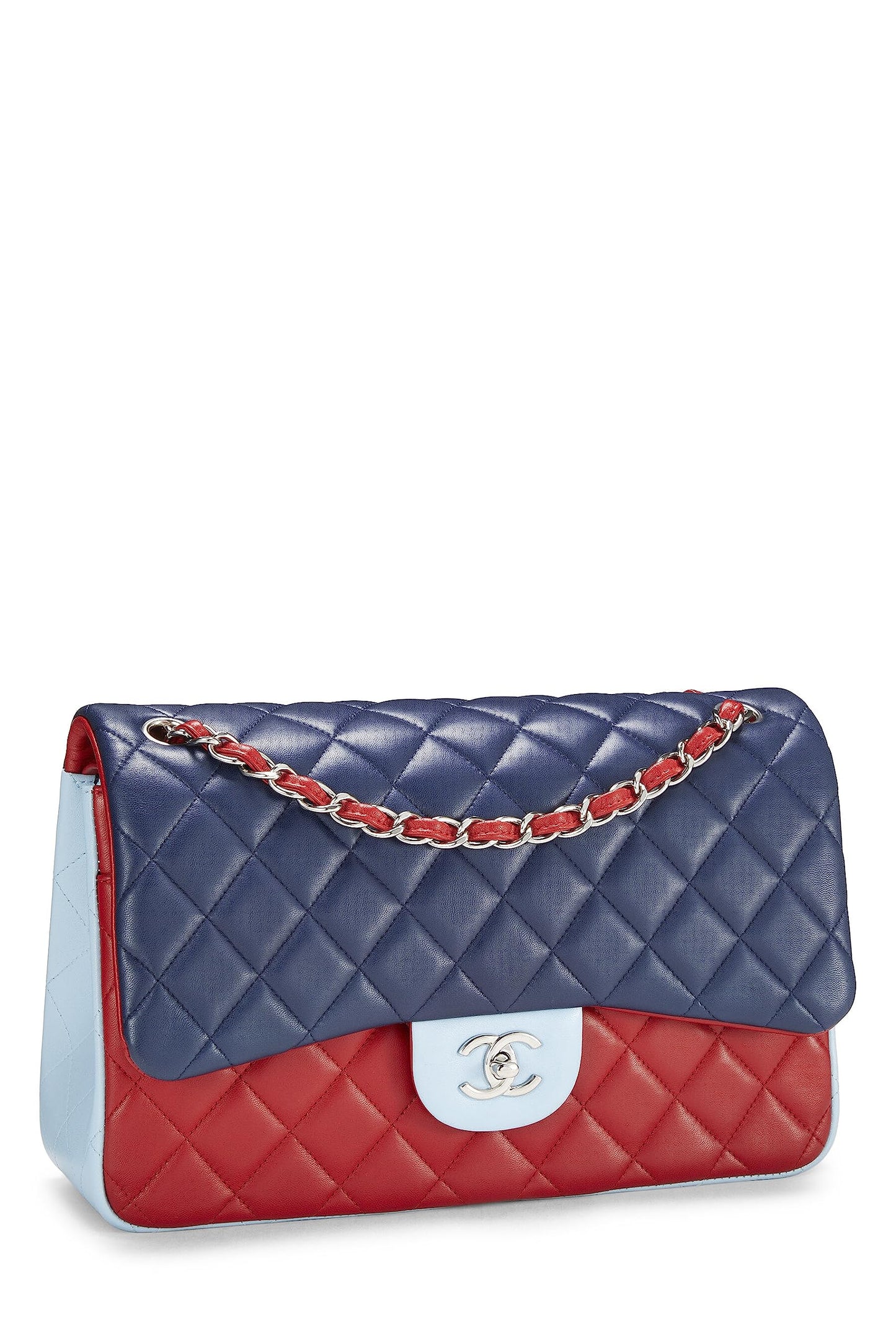 Chanel, Multicolor Quilted Lambskin New Classic Double Flap Jumbo, Multi