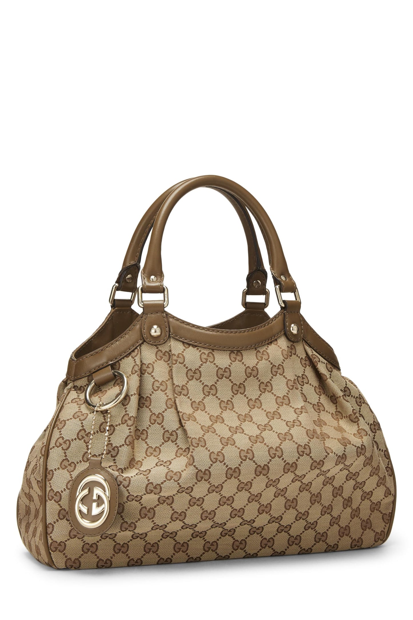 Gucci, Original GG Canvas Sukey Tote, Green