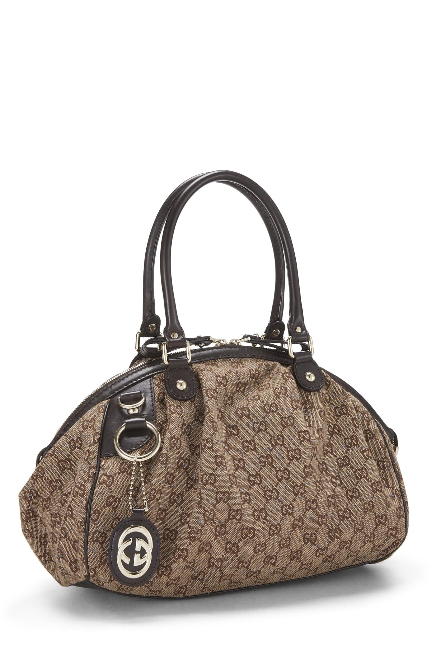 Gucci, Original GG Canvas Sukey Boston, Brown