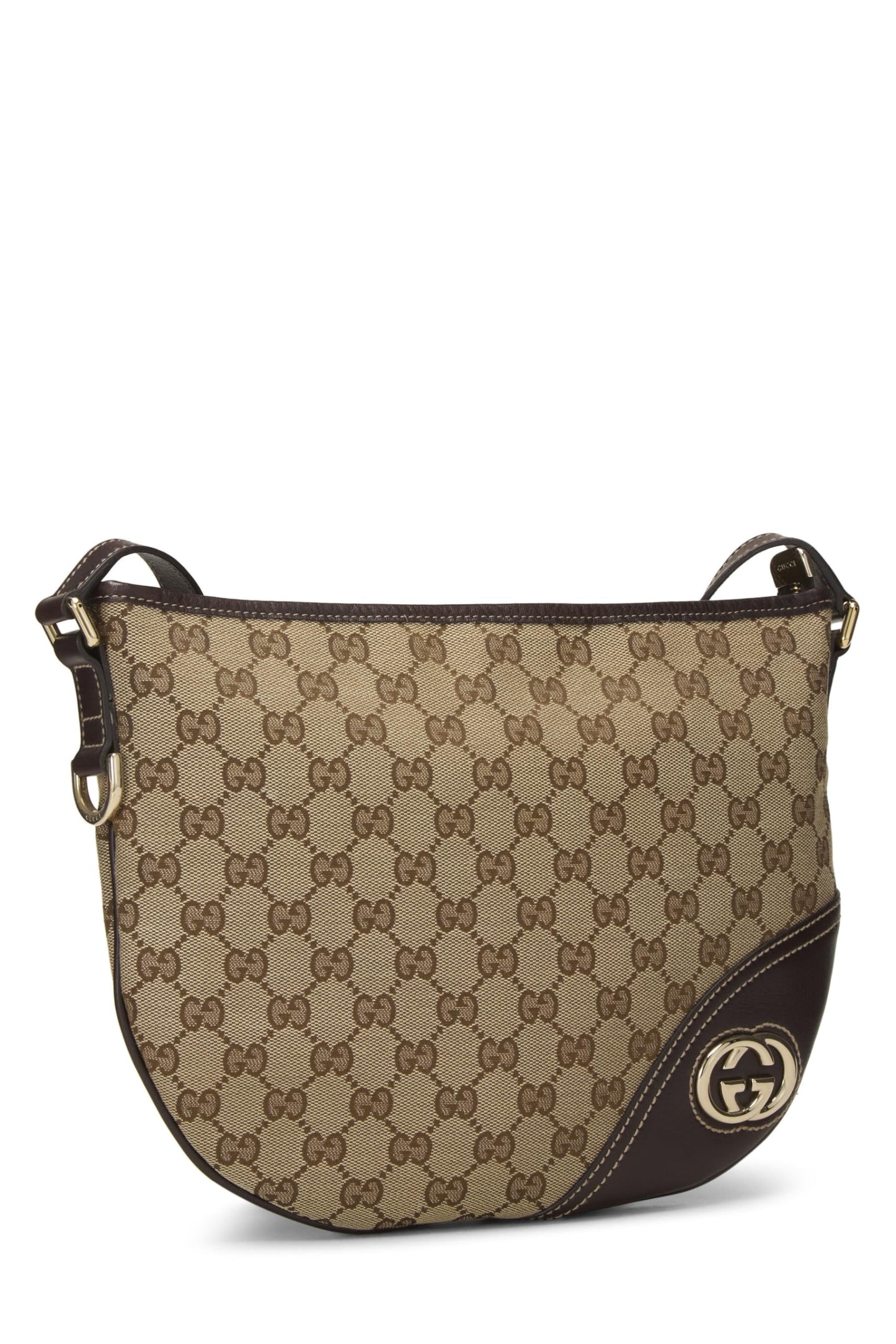 Gucci, Brown Original GG Canvas Britt Messenger, Brown