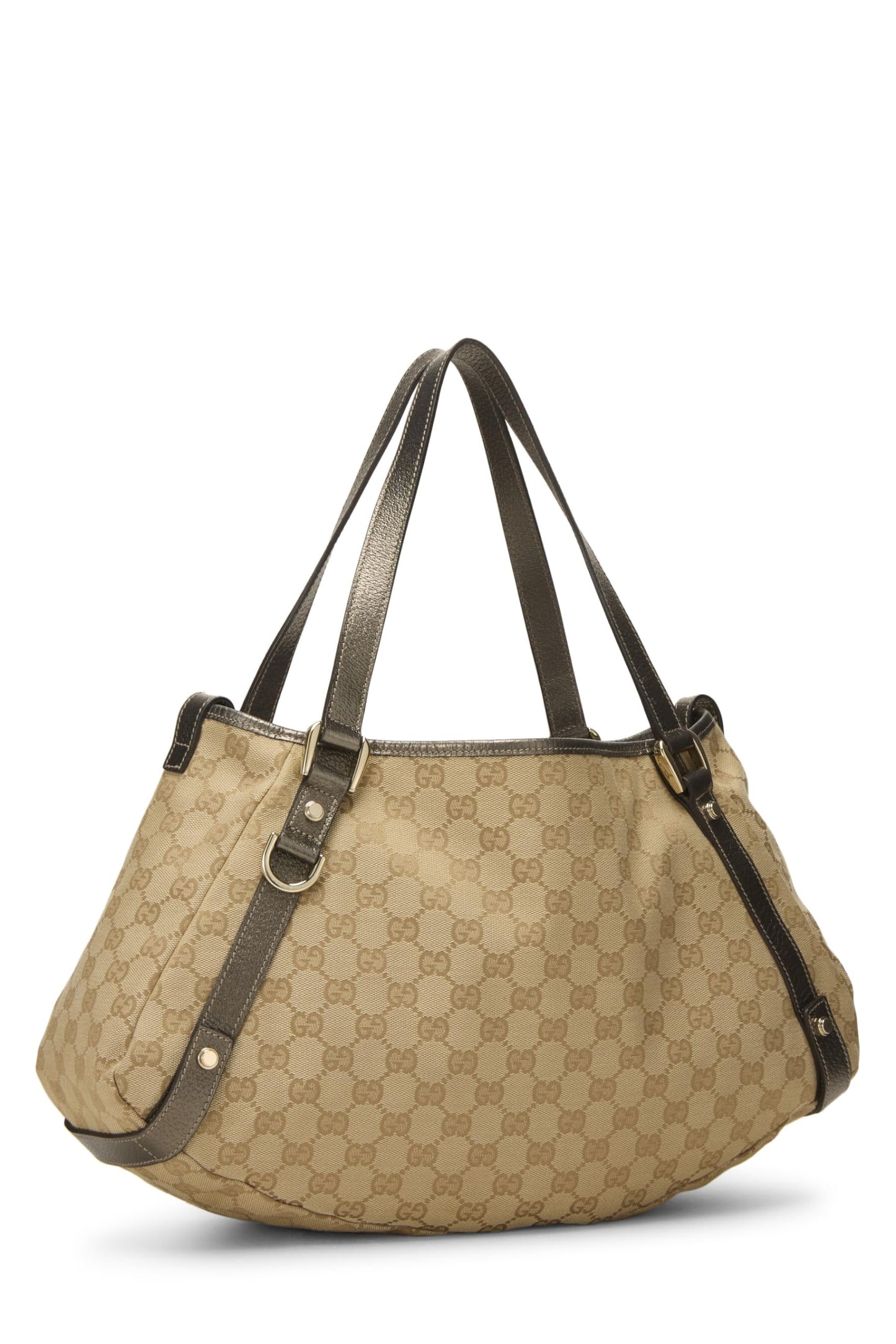 Gucci, Grey Original GG Canvas Abbey Tote, Grey